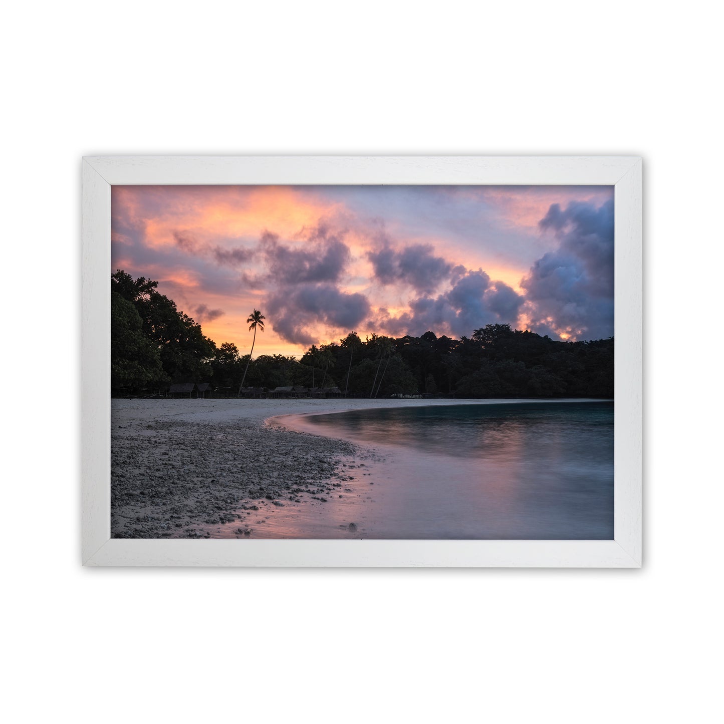 Champagne Sunset Art Print by Karsten Wrobel White Grain