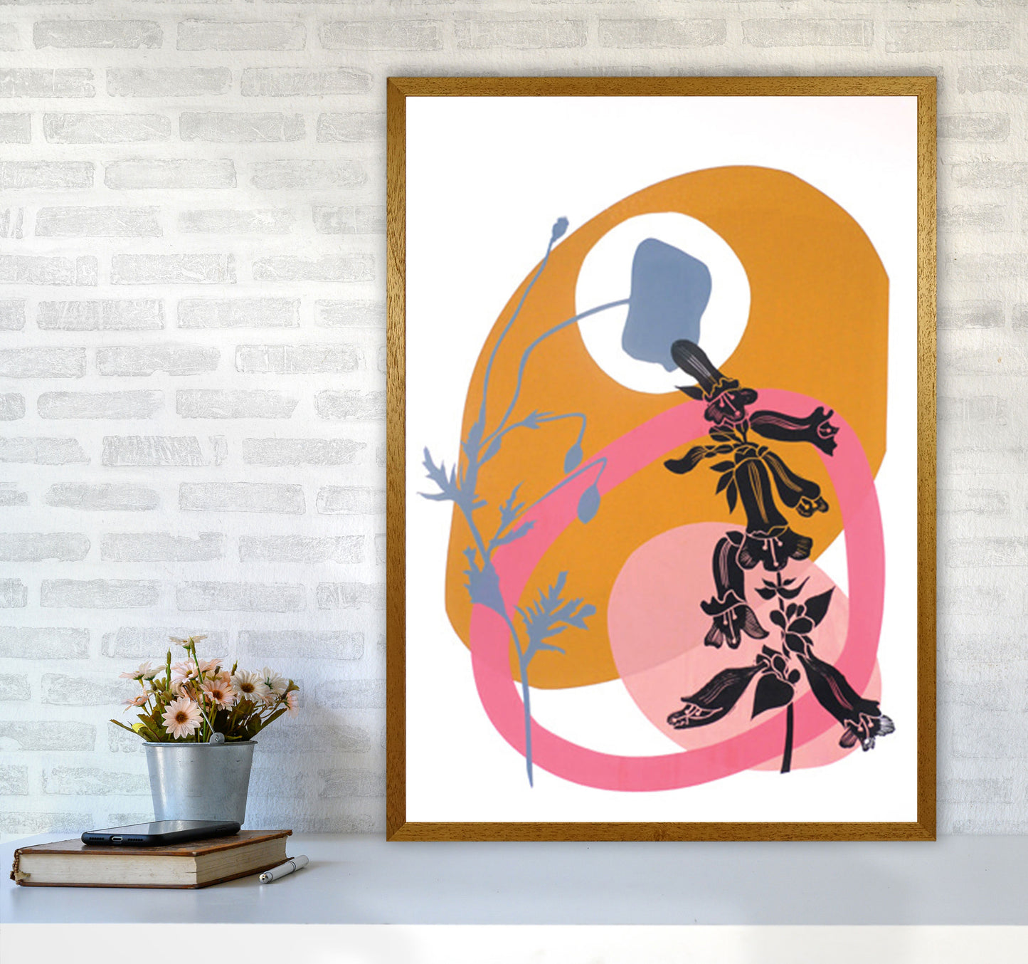 Poppy & Pentemon postcard Art Print by Kate Heiss A1 Print Only