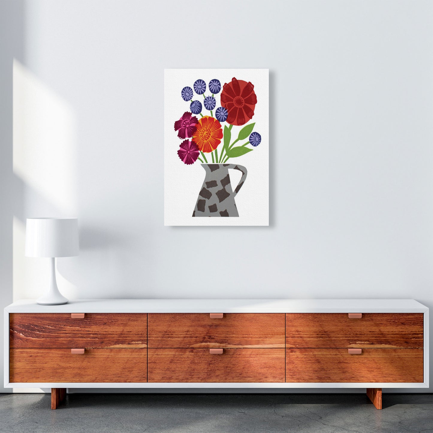 PatchVase Art Print by Kate Heiss A2 Canvas