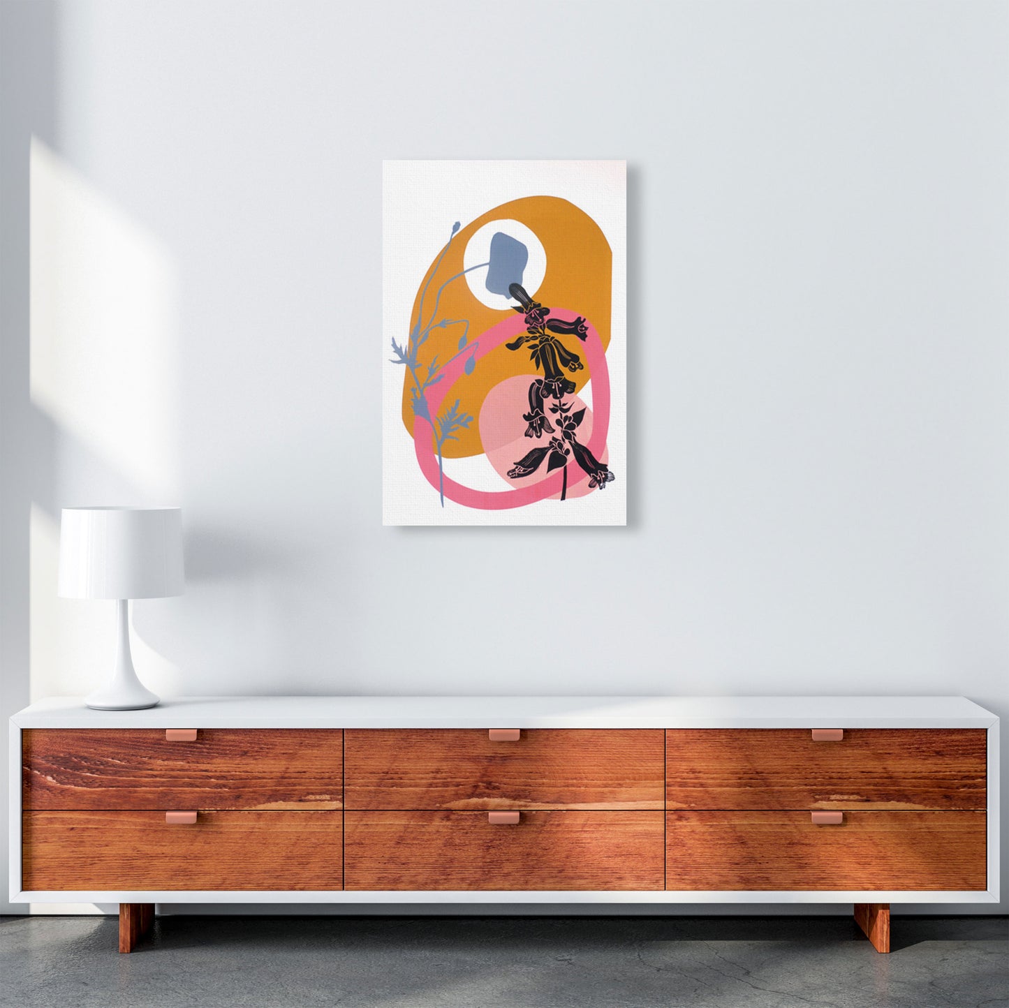Poppy & Pentemon postcard Art Print by Kate Heiss A2 Canvas