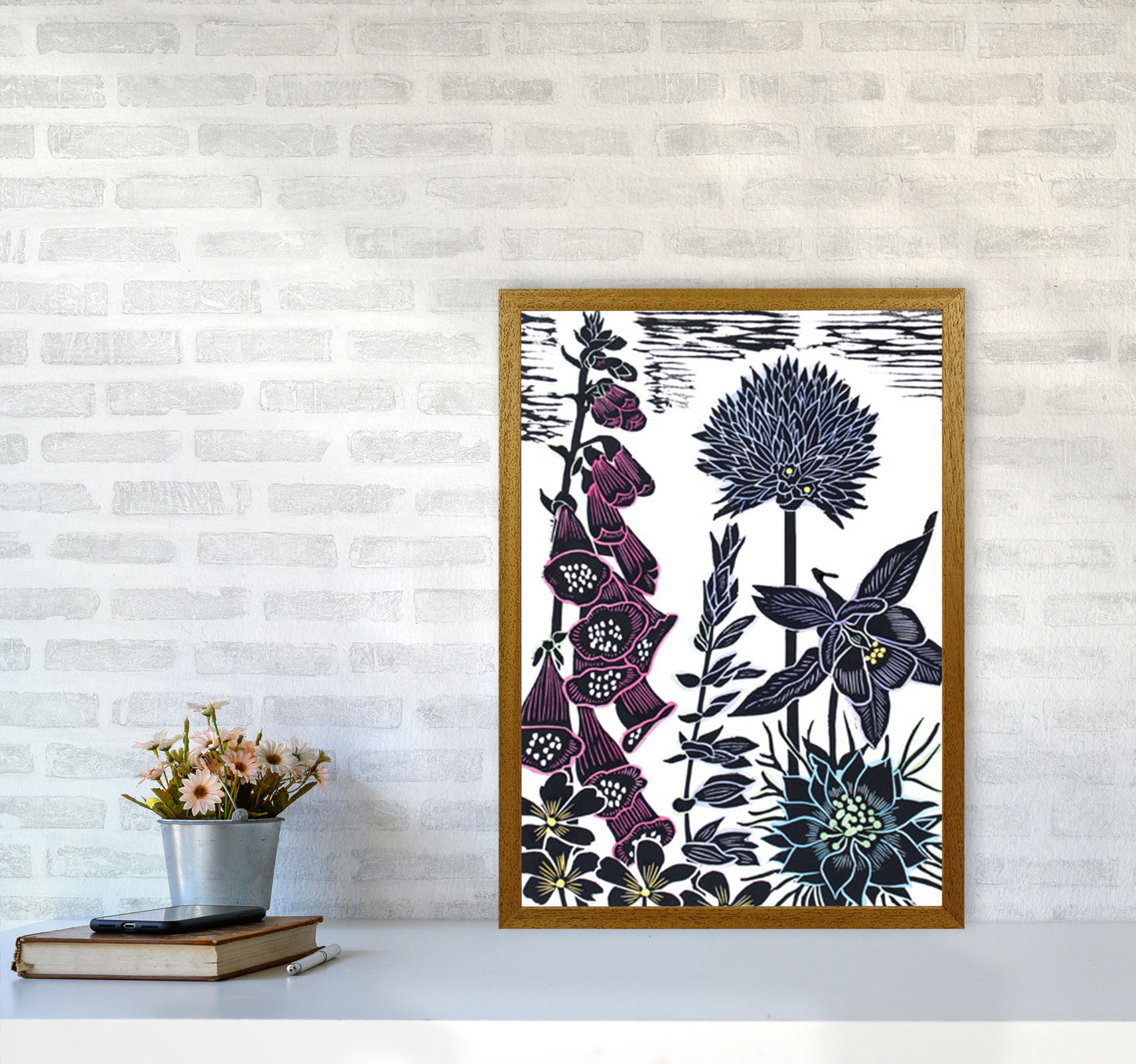 Foxgloves Art Print by Kate Heiss A2 Print Only