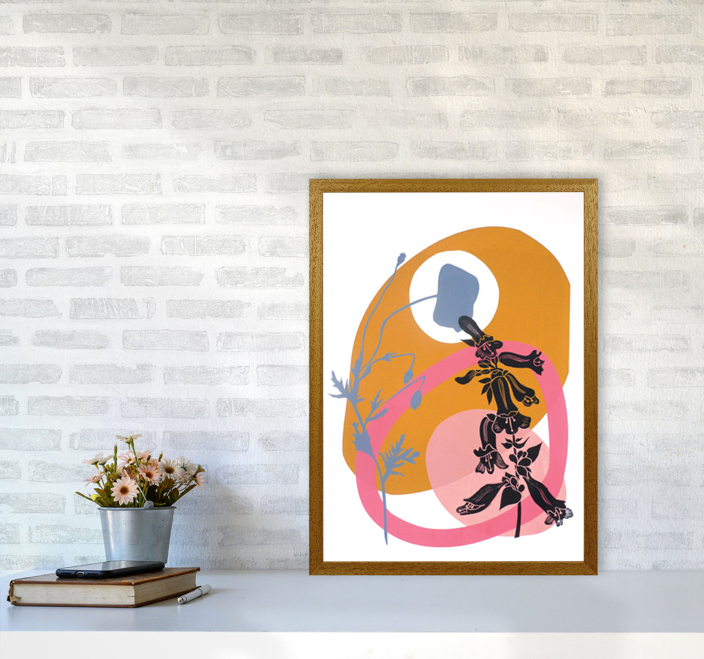Poppy & Pentemon postcard Art Print by Kate Heiss A2 Print Only