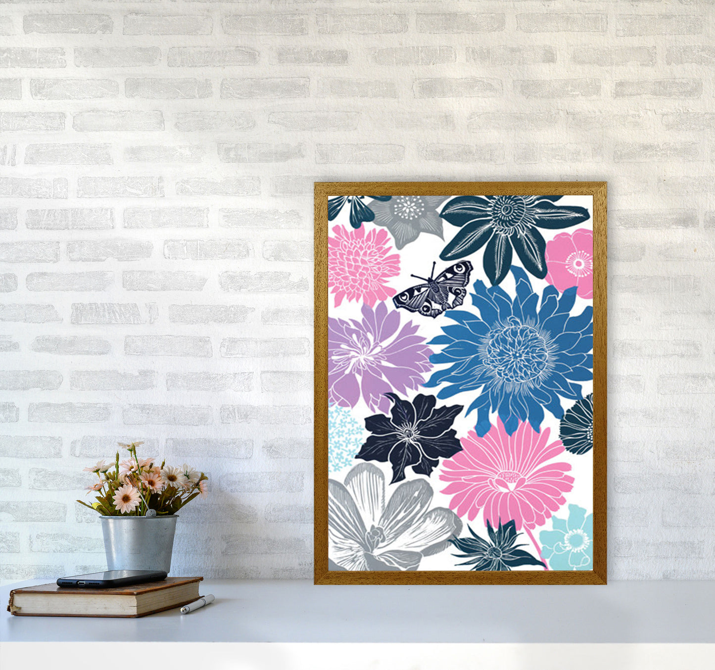 Cottage Garden 18 postcard Art Print by Kate Heiss A2 Print Only