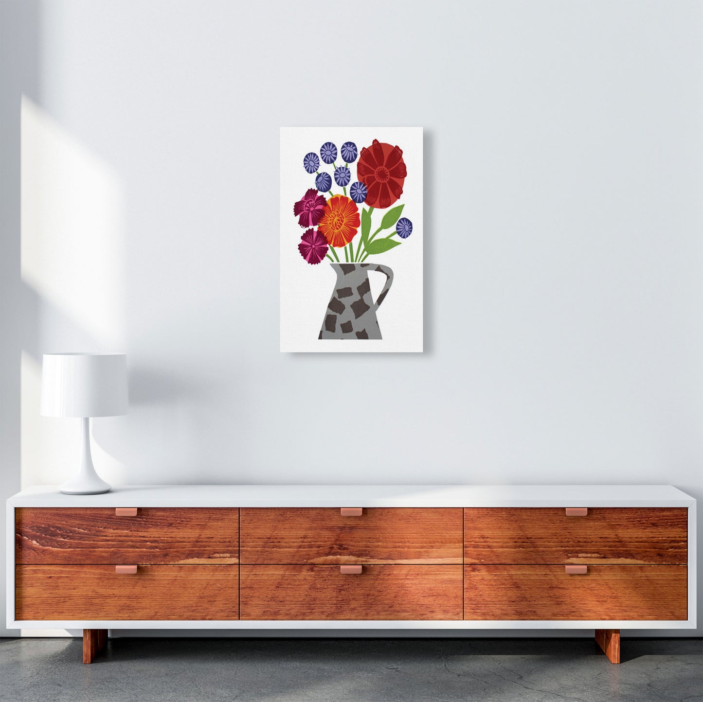 PatchVase Art Print by Kate Heiss A3 Canvas