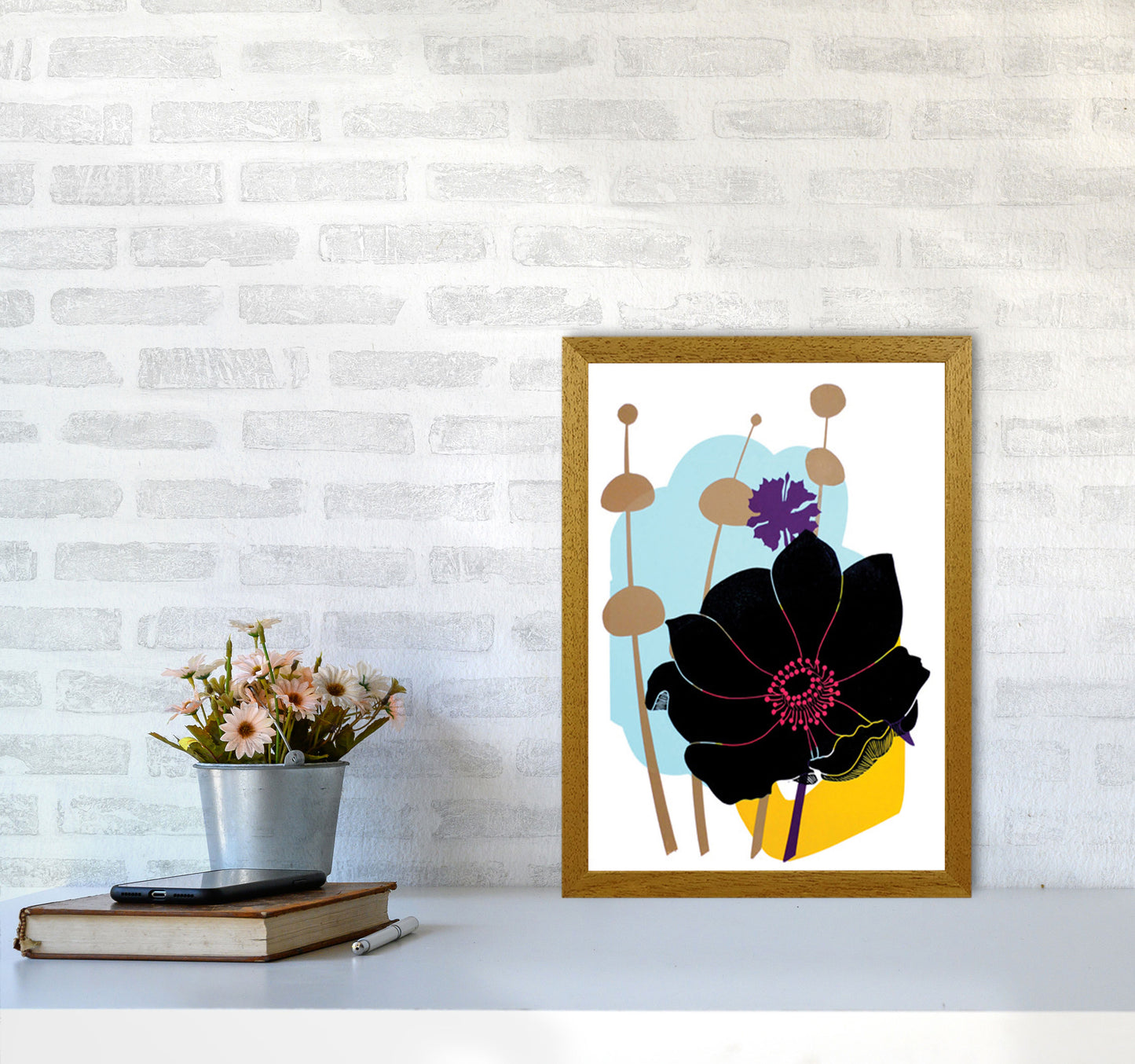 Anemone postcard Art Print by Kate Heiss A3 Print Only