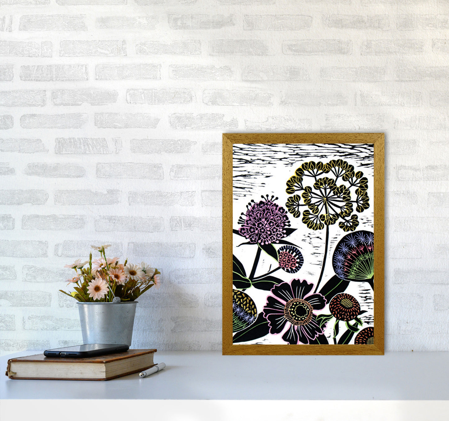 Autumn Seeds Art Print by Kate Heiss A3 Print Only