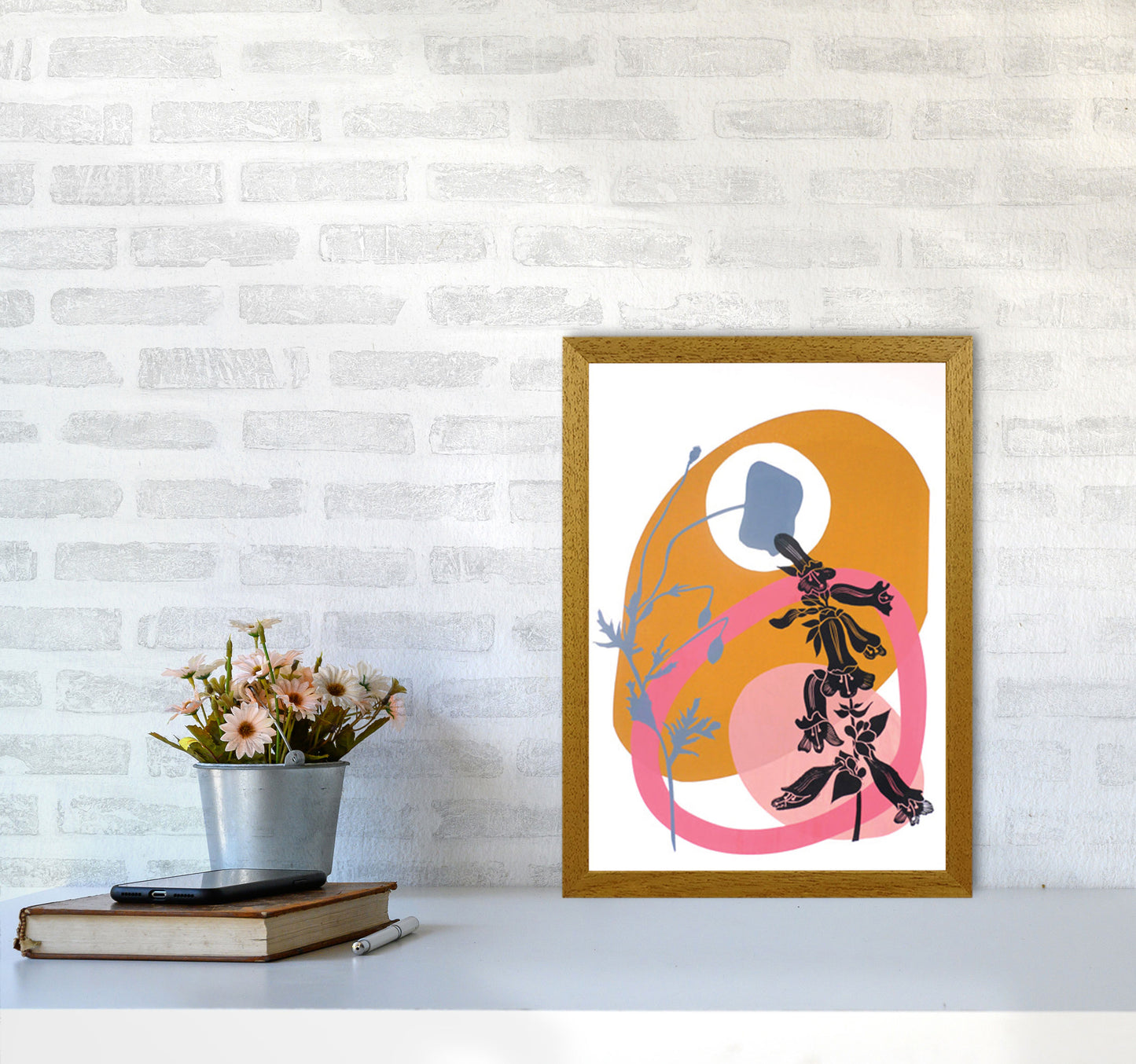 Poppy & Pentemon postcard Art Print by Kate Heiss A3 Print Only