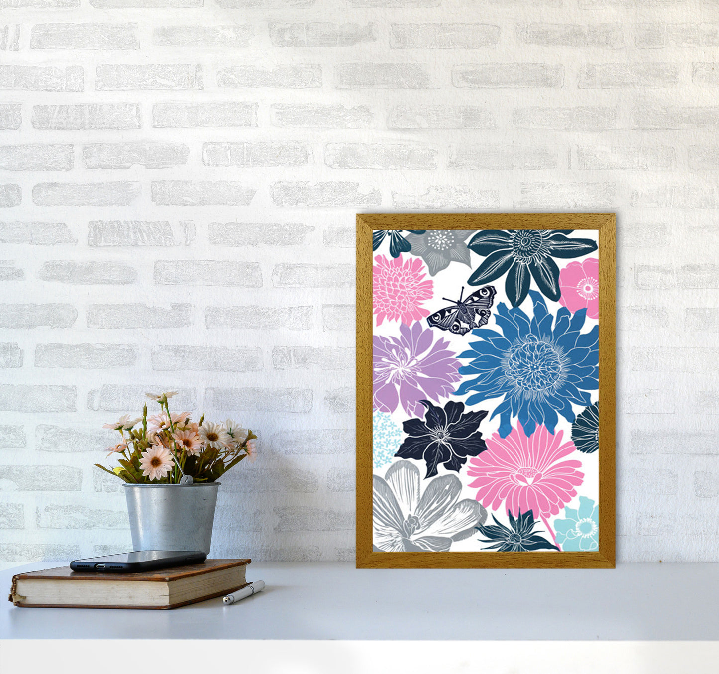 Cottage Garden 18 postcard Art Print by Kate Heiss A3 Print Only