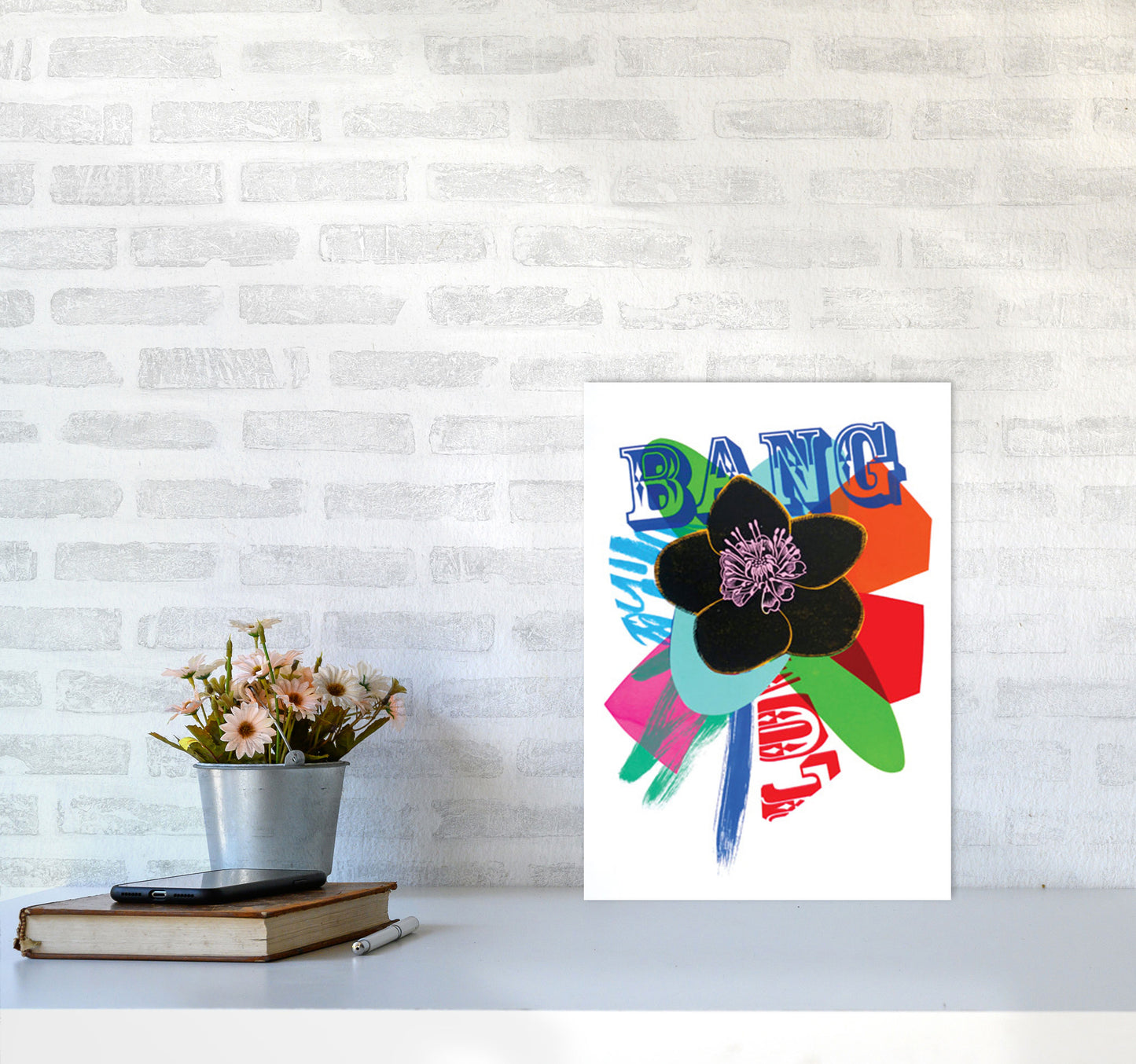 Bang 1 Art Print by Kate Heiss A3 Black Frame