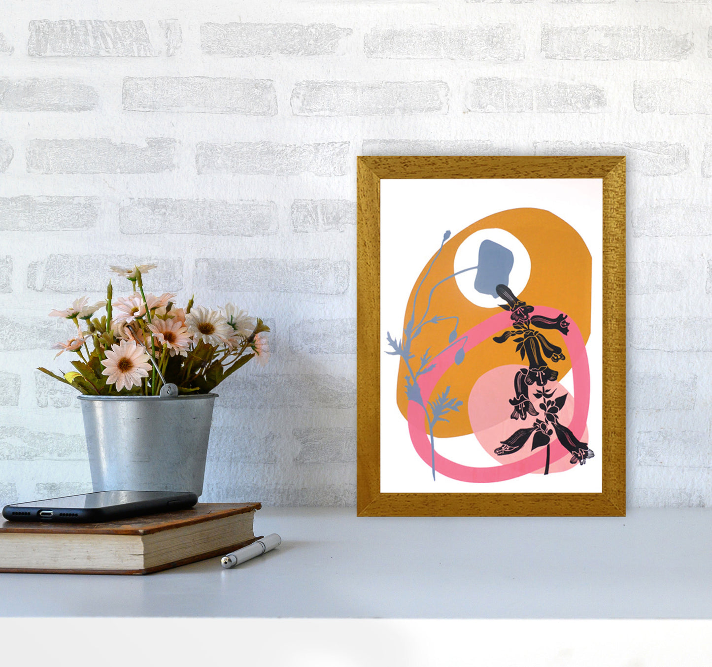 Poppy & Pentemon postcard Art Print by Kate Heiss A4 Print Only