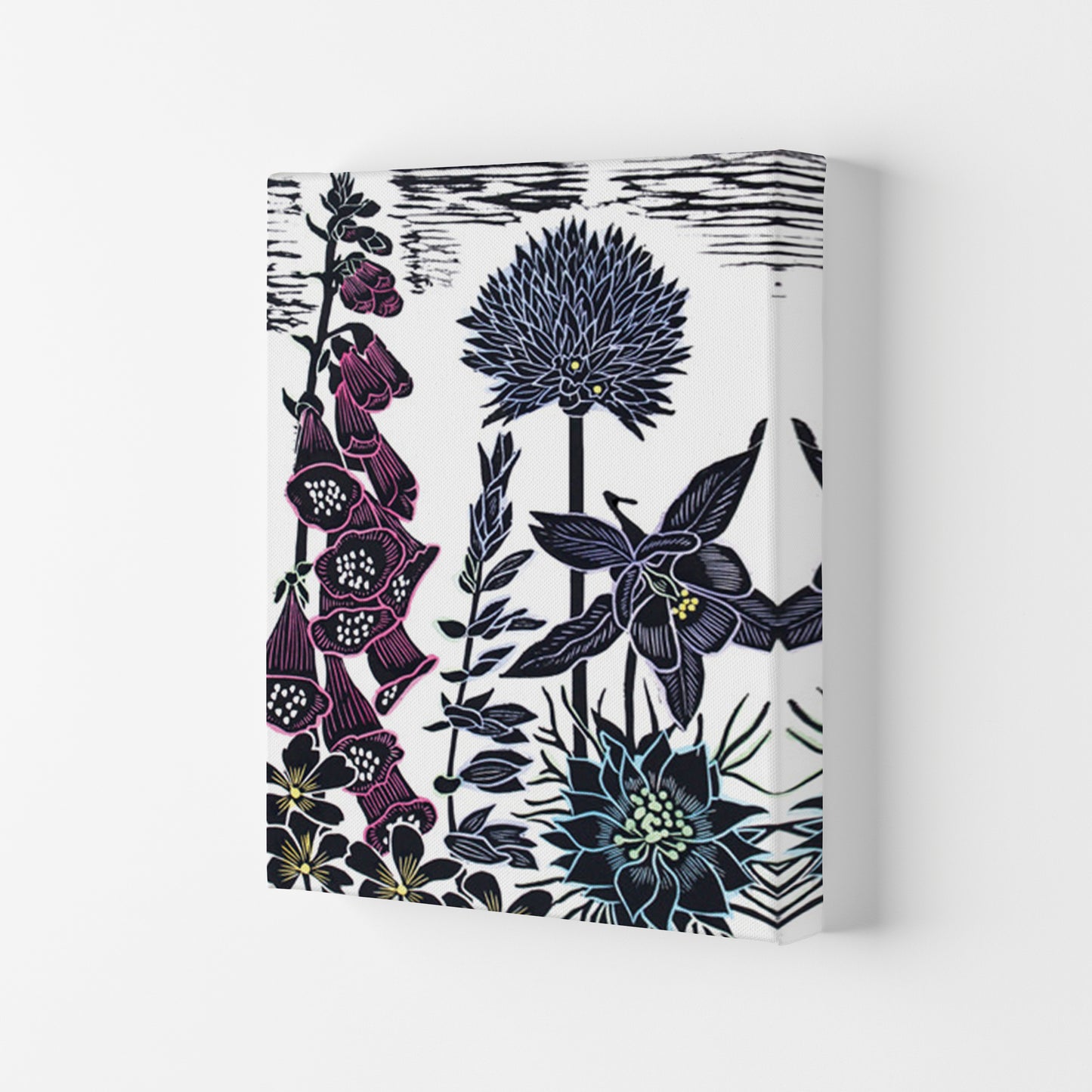 Foxgloves Art Print by Kate Heiss Canvas