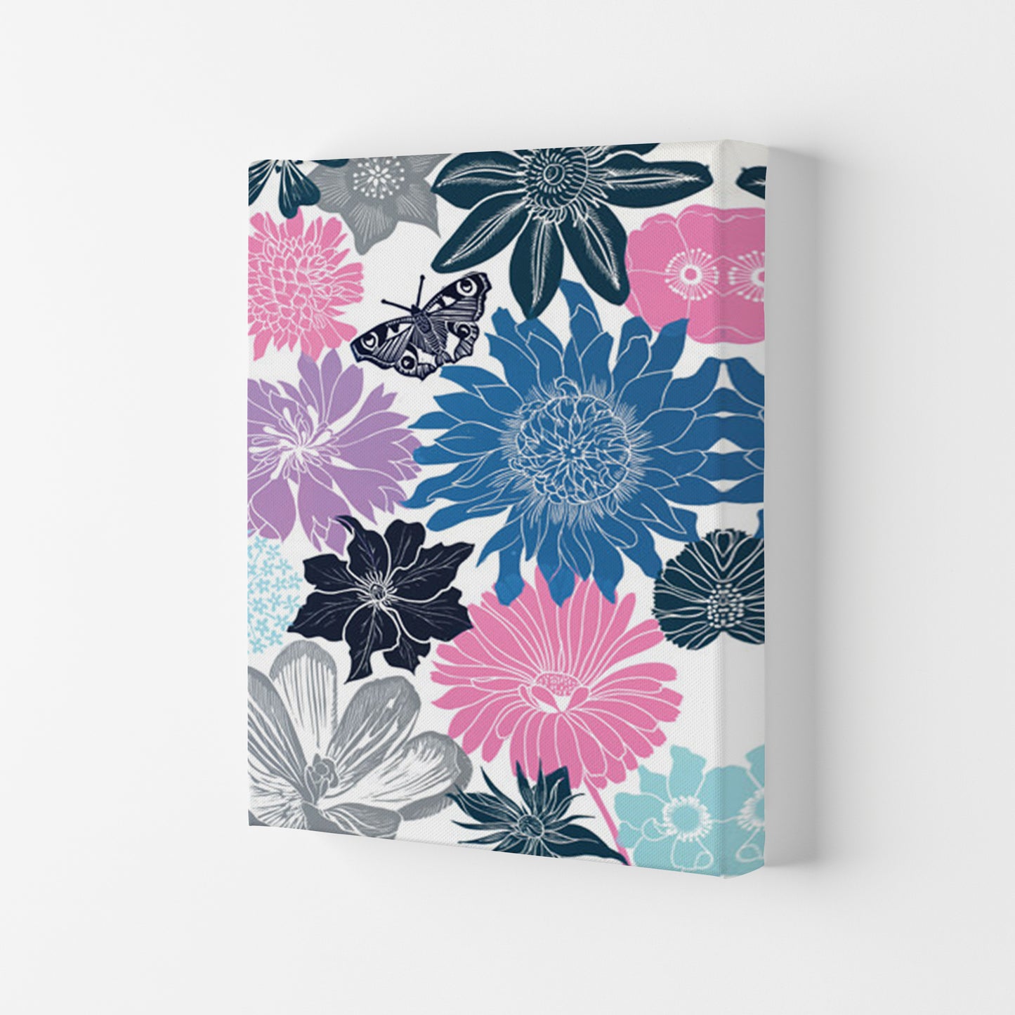 Cottage Garden 18 postcard Art Print by Kate Heiss Canvas