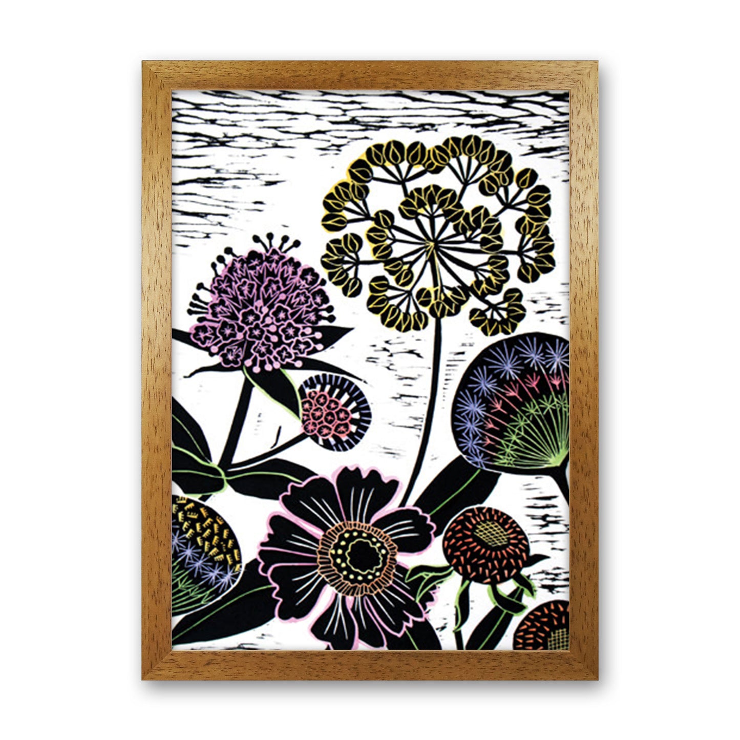 Autumn Seeds Art Print by Kate Heiss Oak Grain