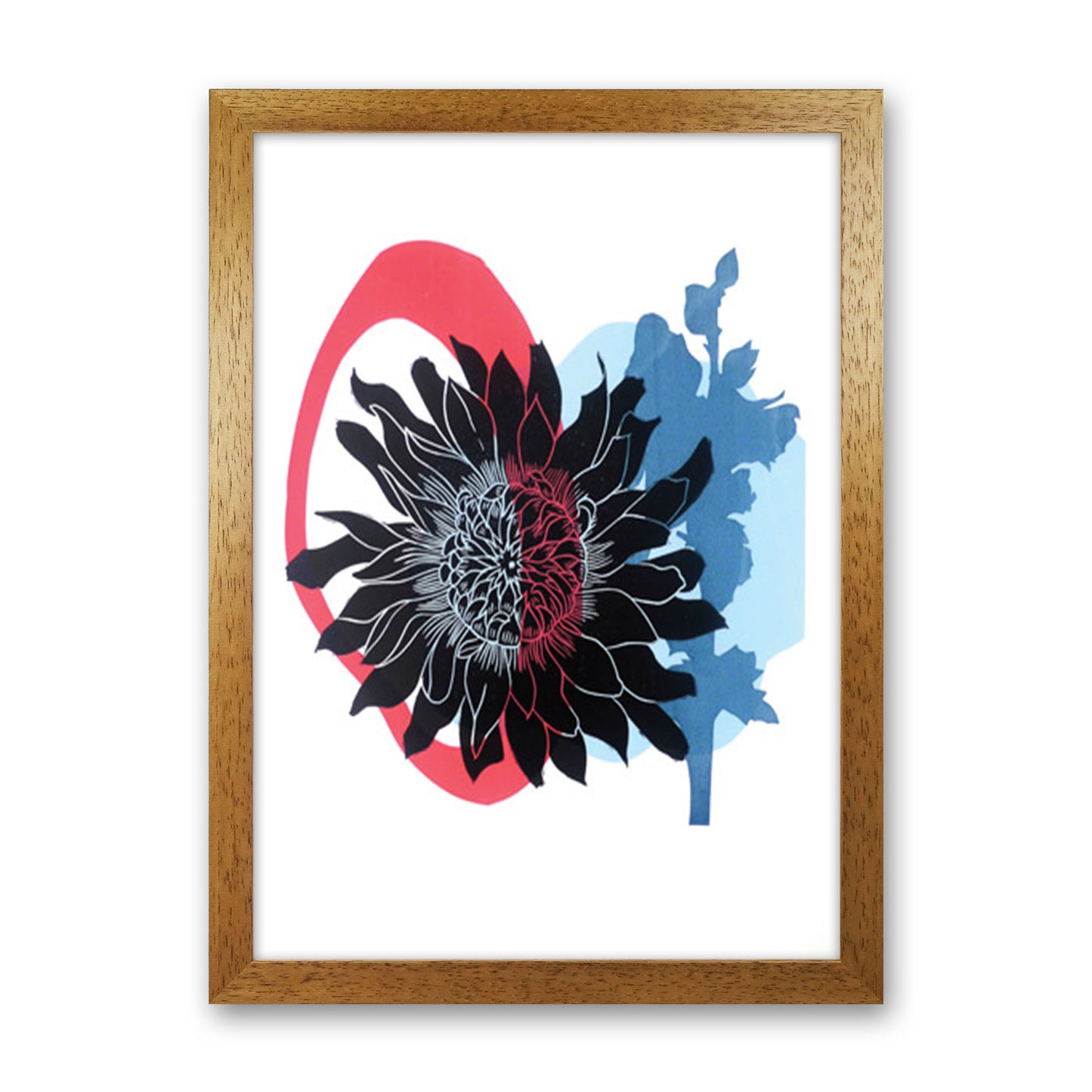 Dahlia PLpostcard Art Print by Kate Heiss Oak Grain