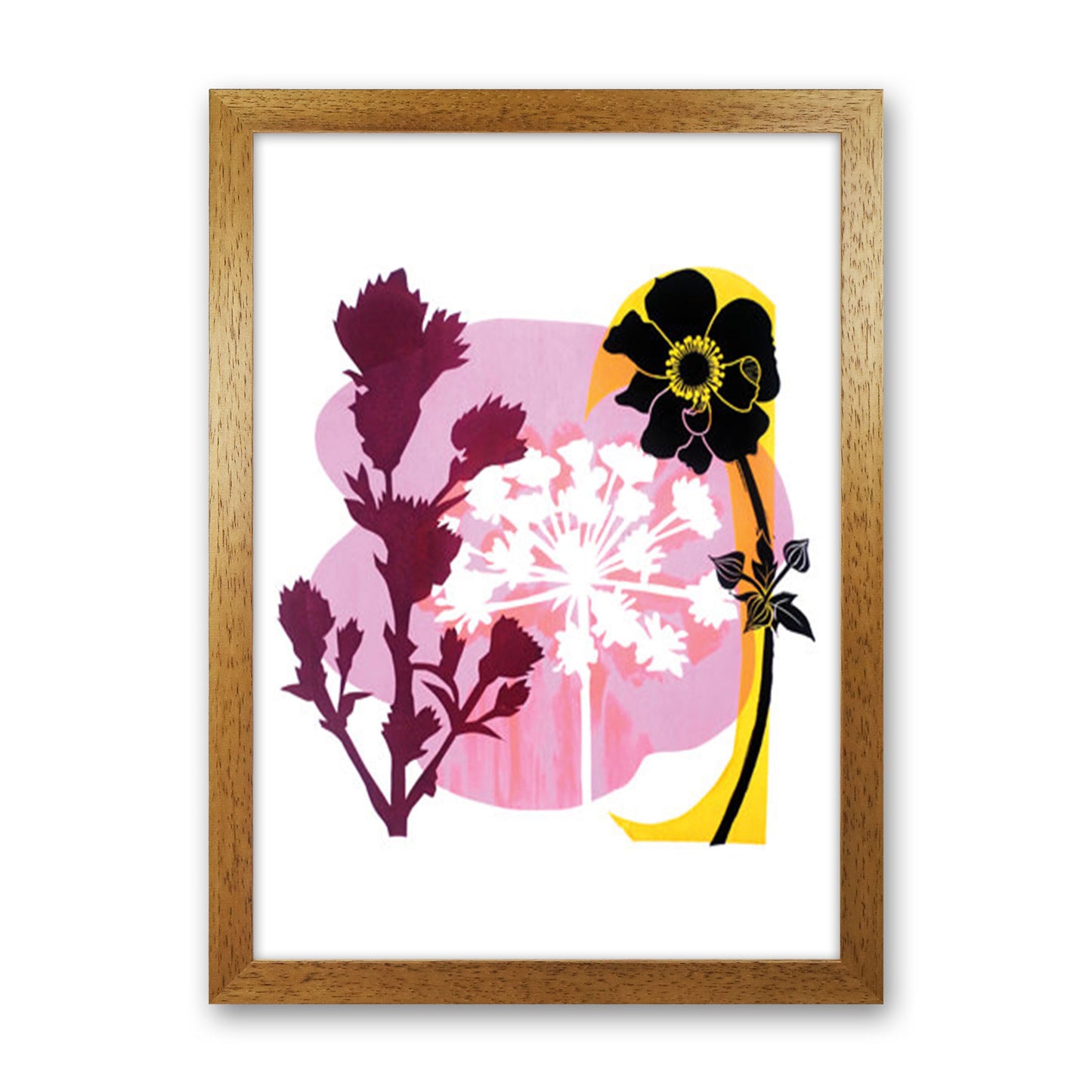 Japanese Anemone Art Print by Kate Heiss Oak Grain