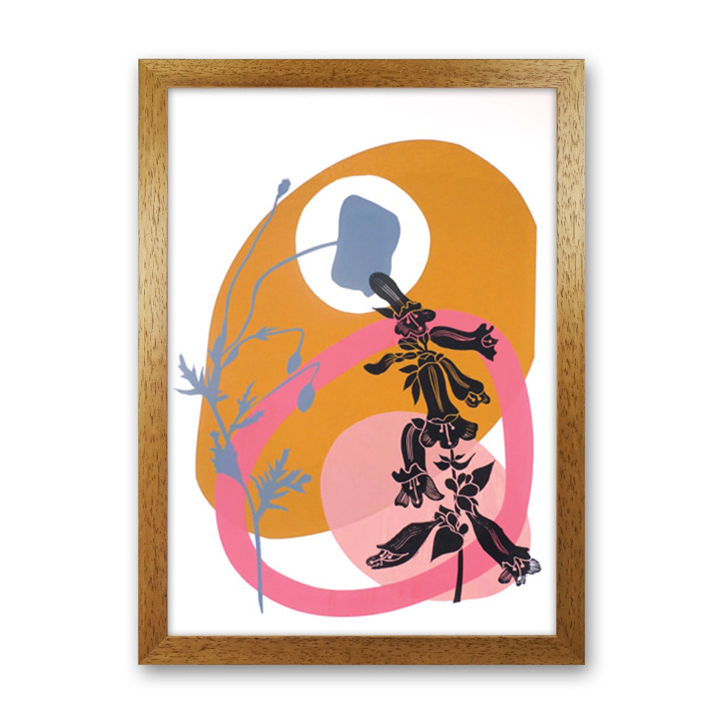 Poppy & Pentemon postcard Art Print by Kate Heiss Oak Grain