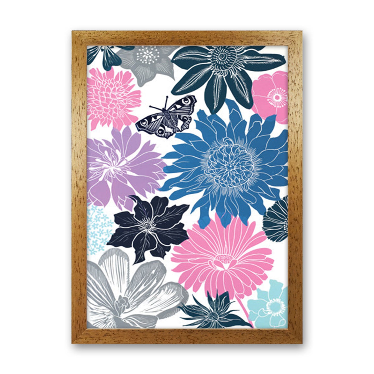 Cottage Garden 18 postcard Art Print by Kate Heiss Oak Grain