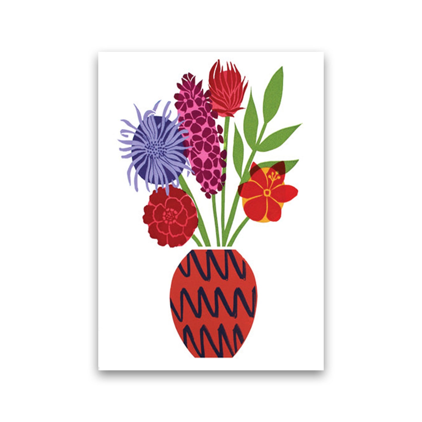 Zig Zag Vase Art Print by Kate Heiss Print Only