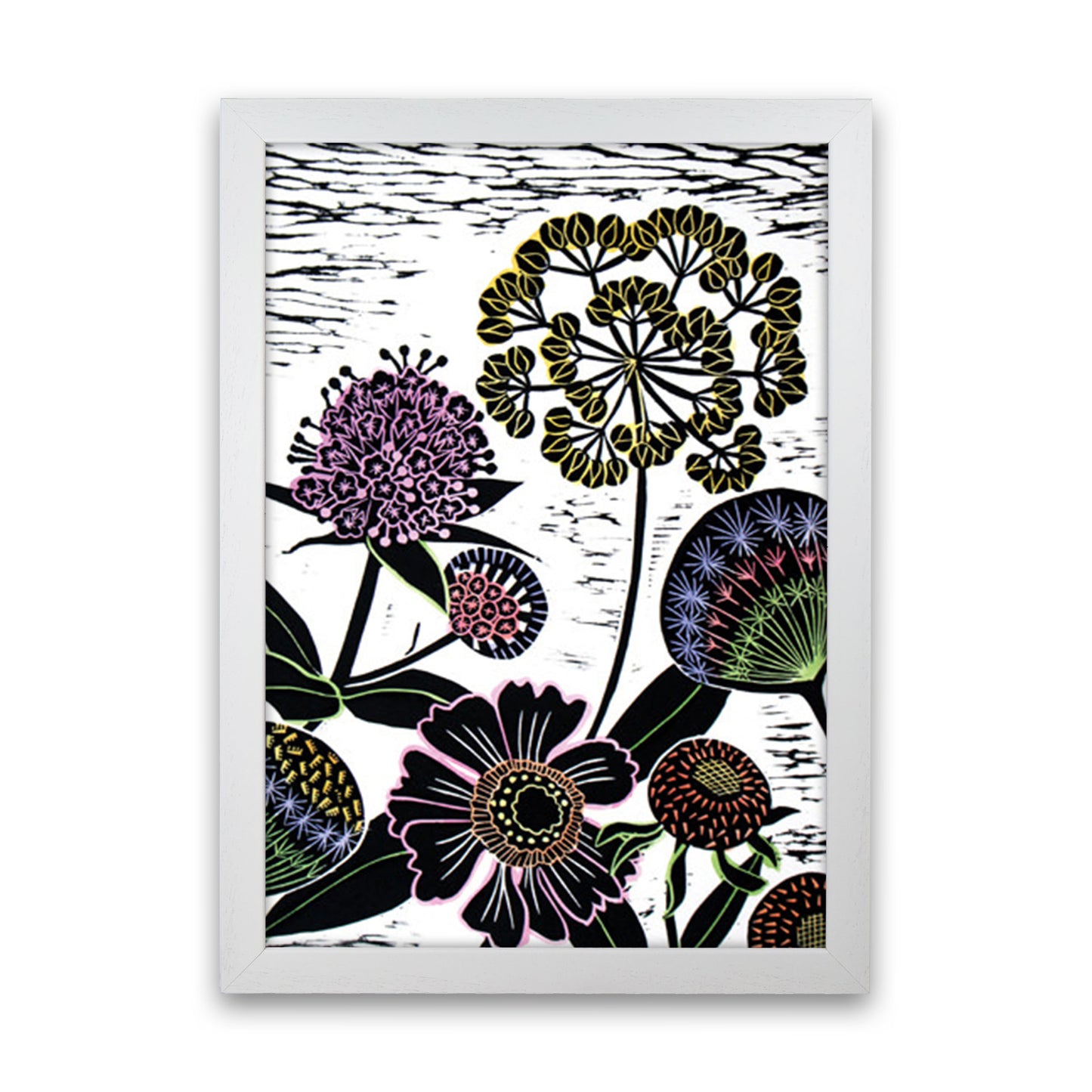 Autumn Seeds Art Print by Kate Heiss White Grain