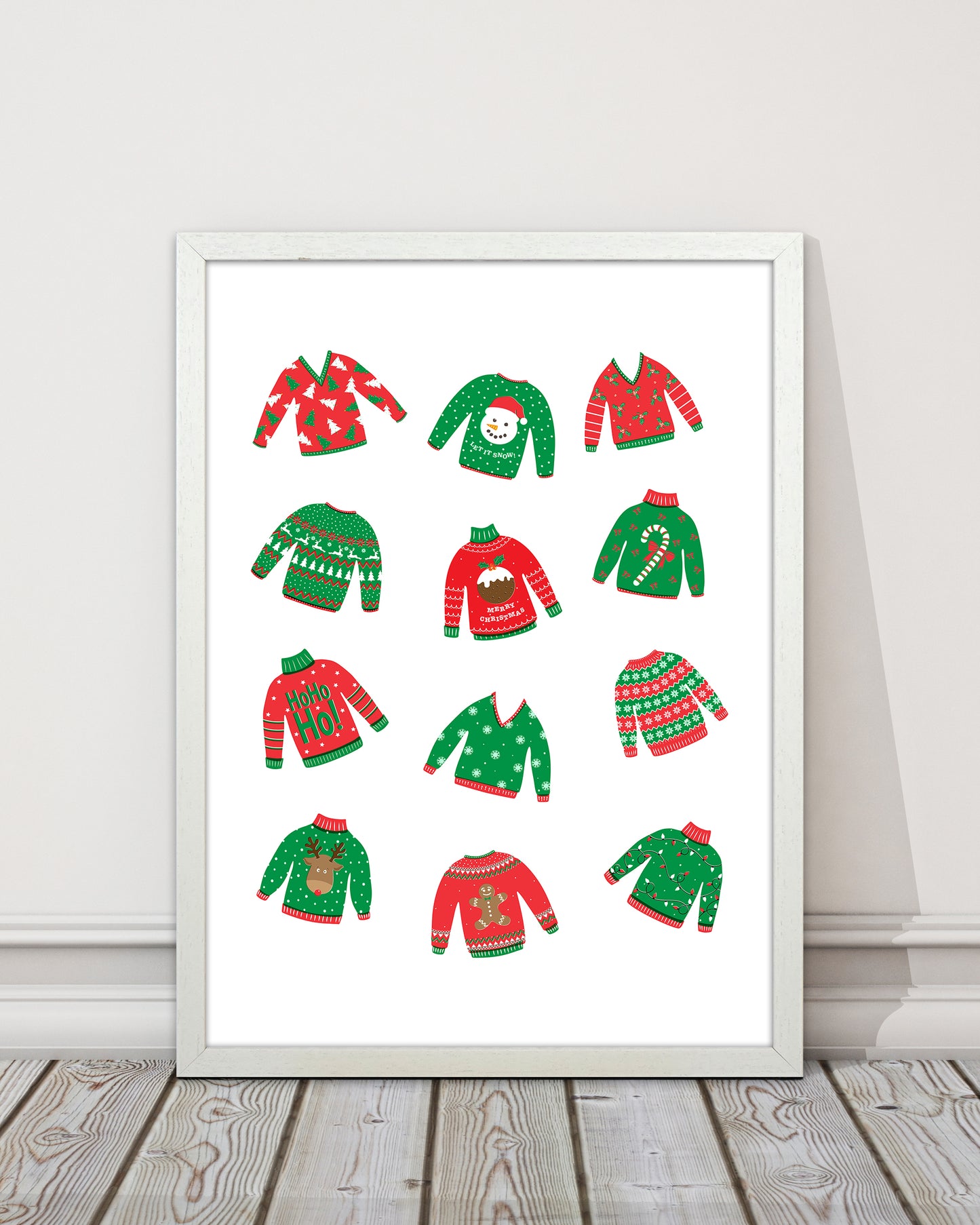 Christmas Jumpers Art Print by Kookiepixel