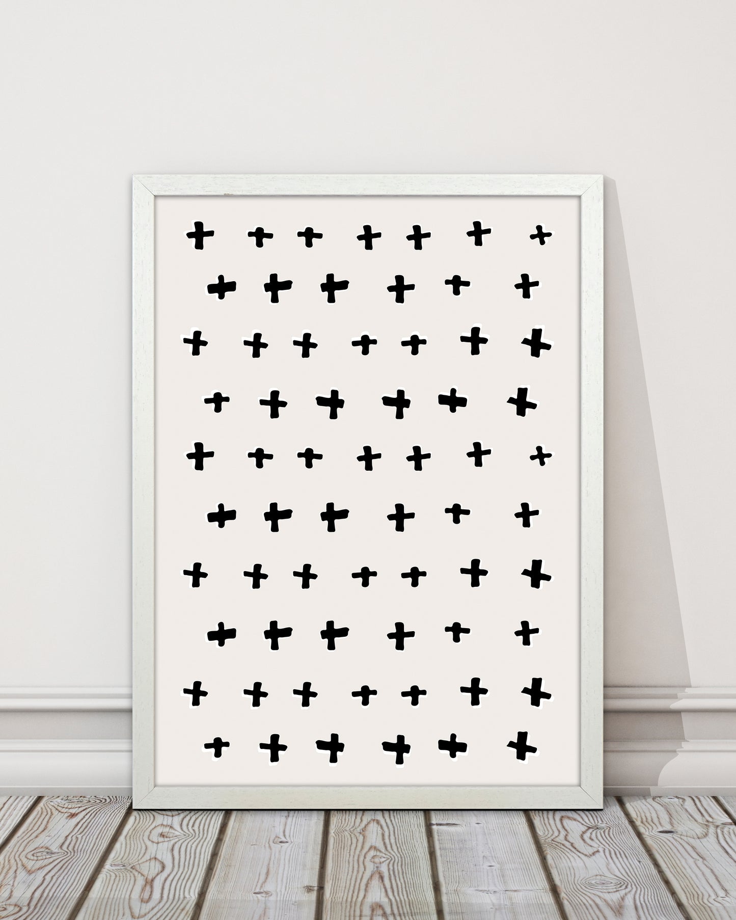 Plus Abstract Art Print by Kookiepixel