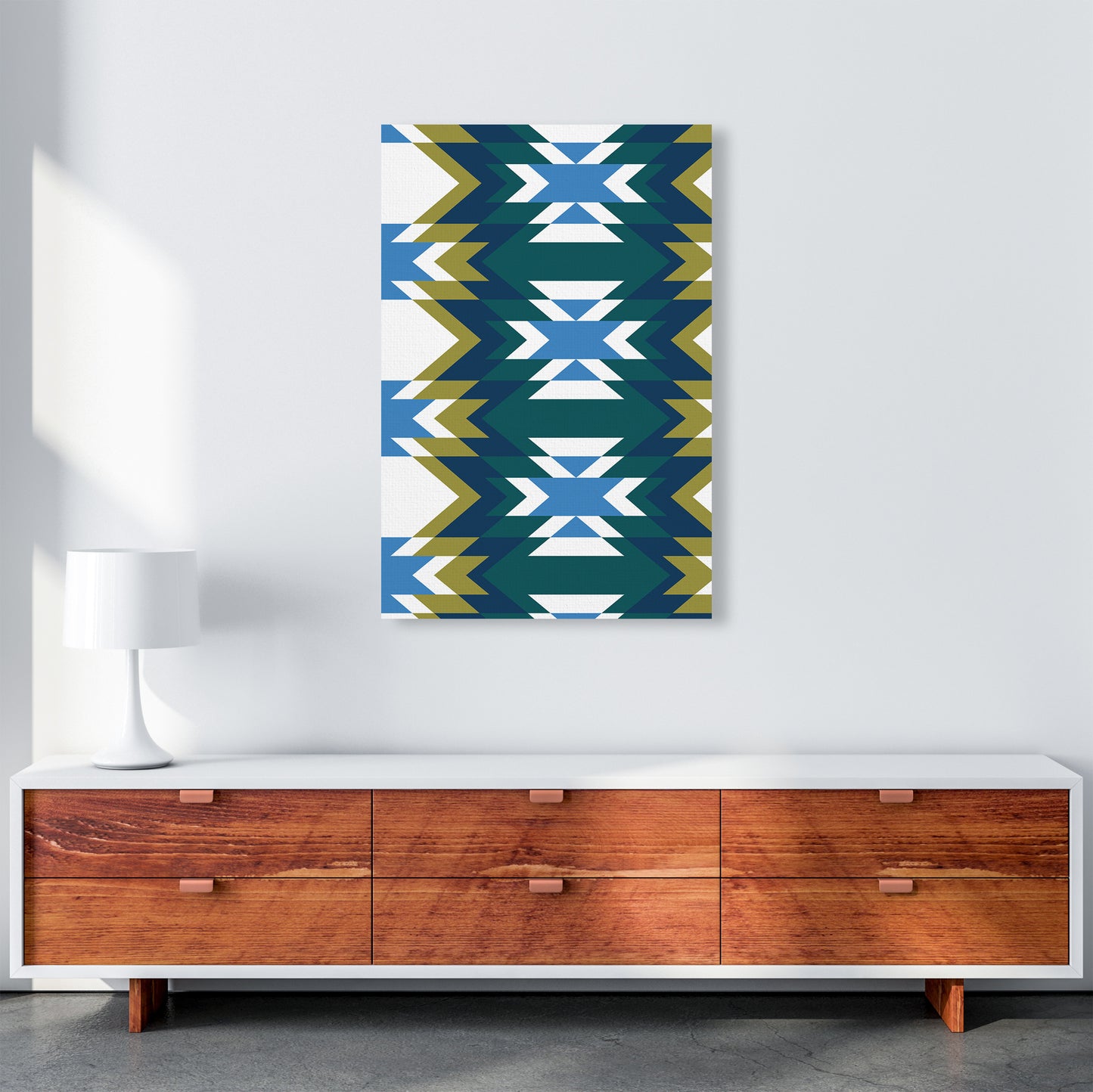 Navajos Print No 1 Abstract Art Print by Kookiepixel A1 Canvas