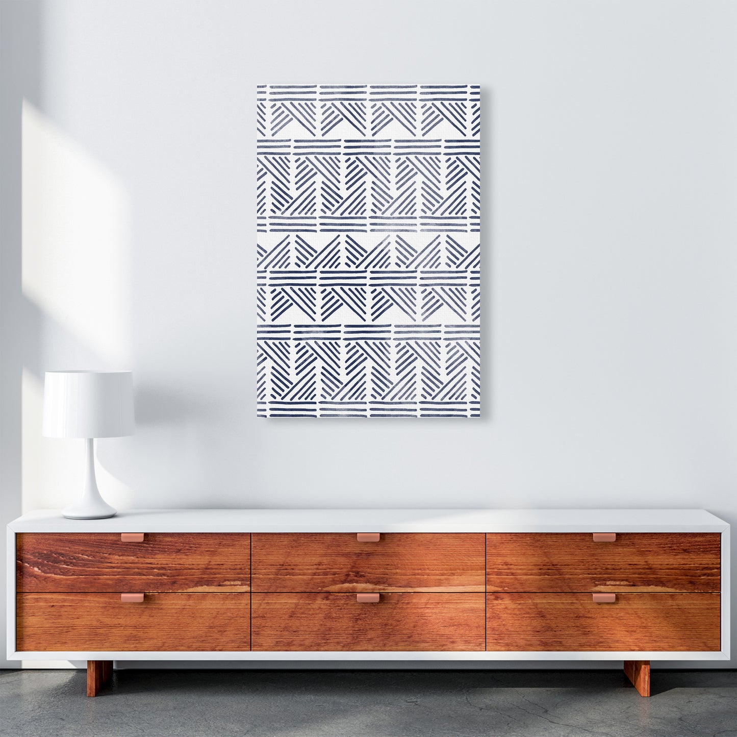 Aztec Print Art Print by Kookiepixel A1 Canvas