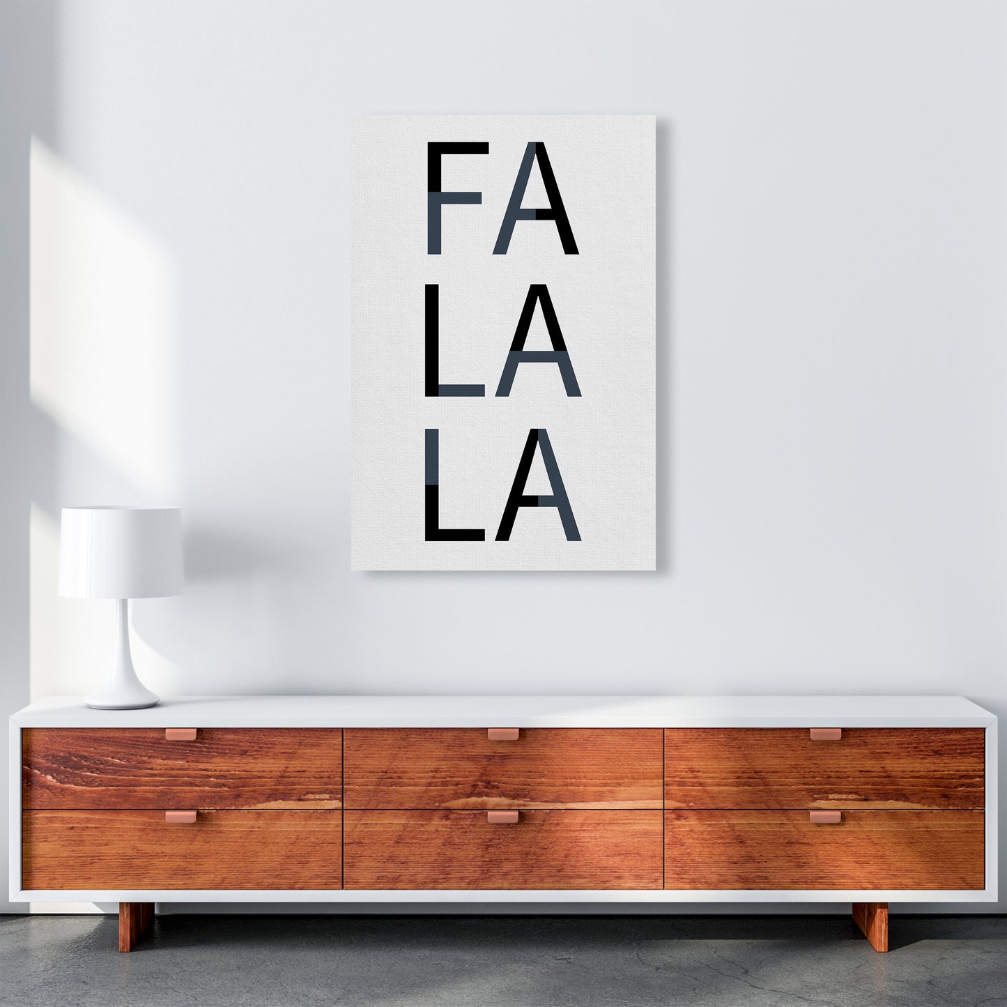 Falala Christmas Art Print by Kookiepixel A1 Canvas