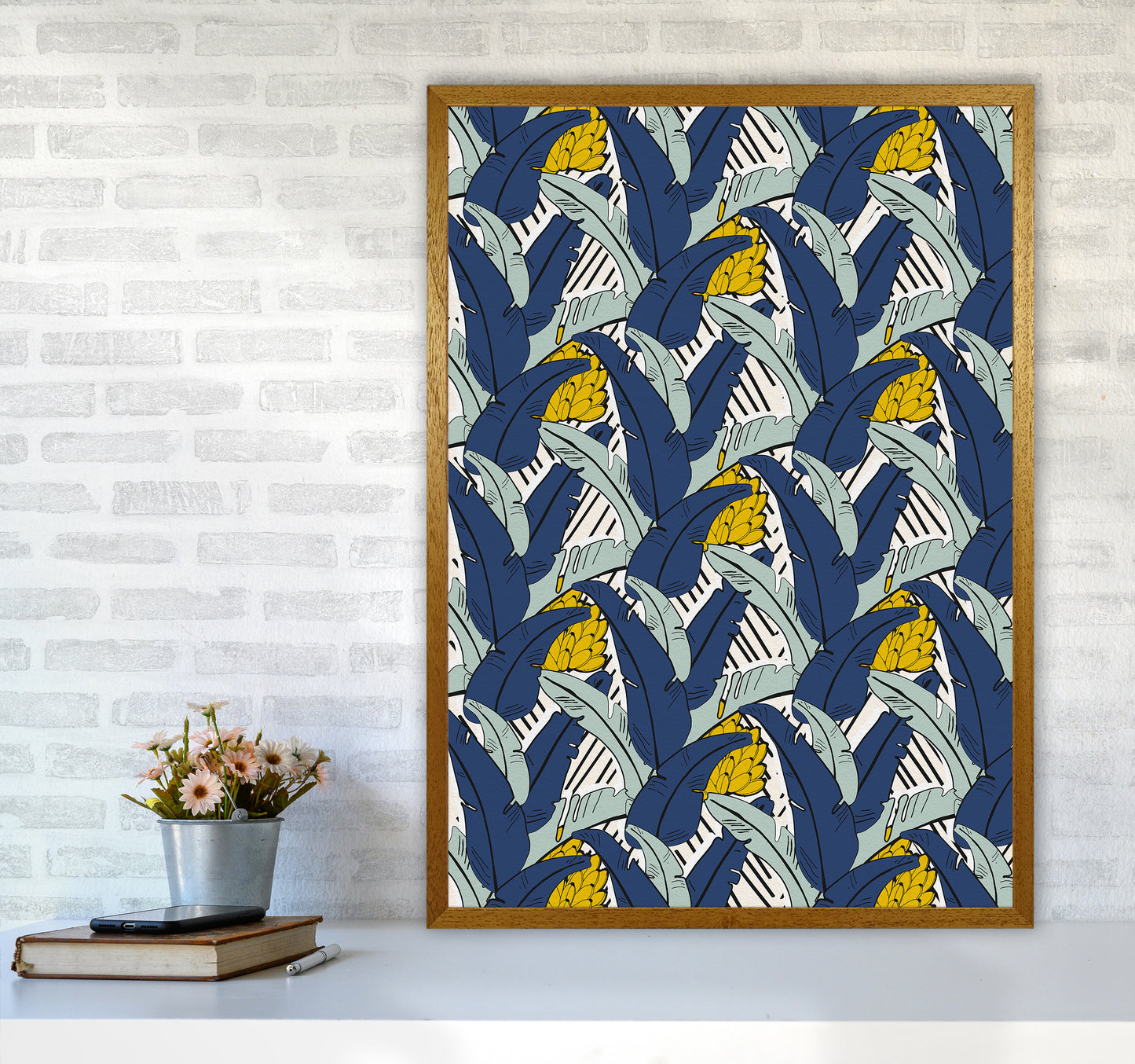 Tropical Fever Abstract Art Print by Kookiepixel A1 Print Only