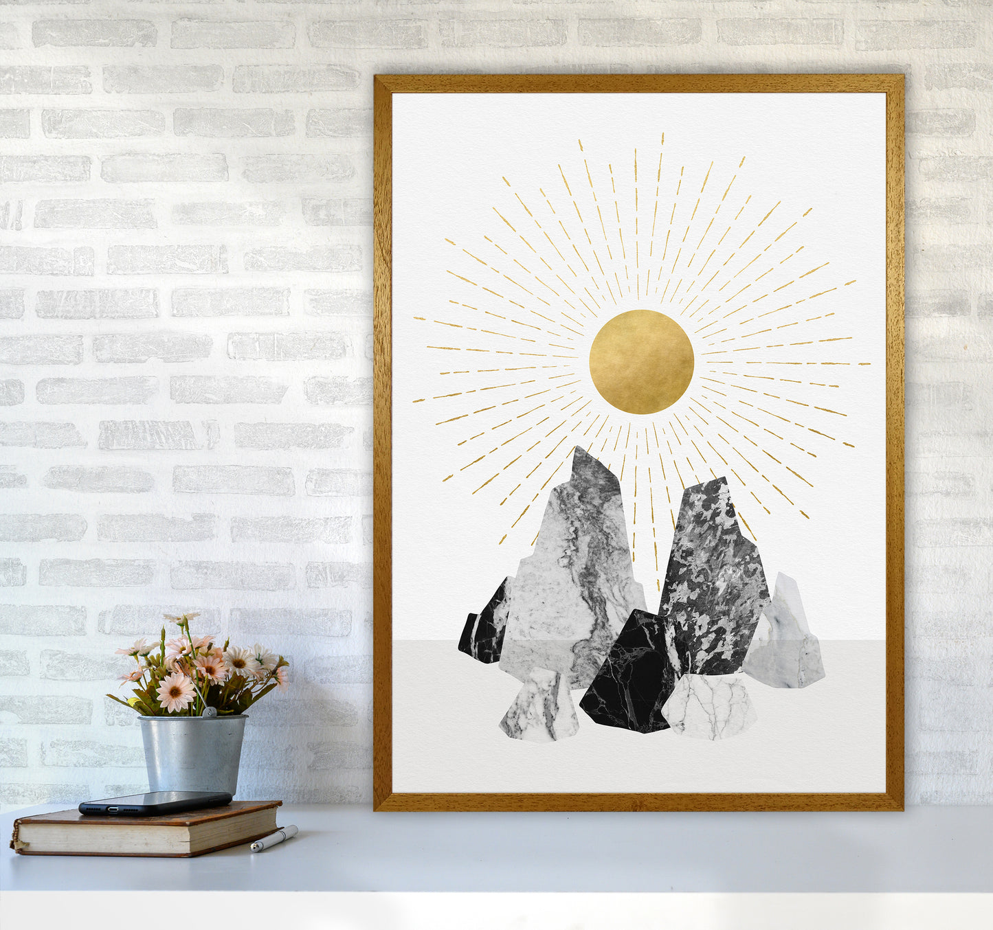 Rock Formation No 1 Art Print by Kookiepixel A1 Print Only