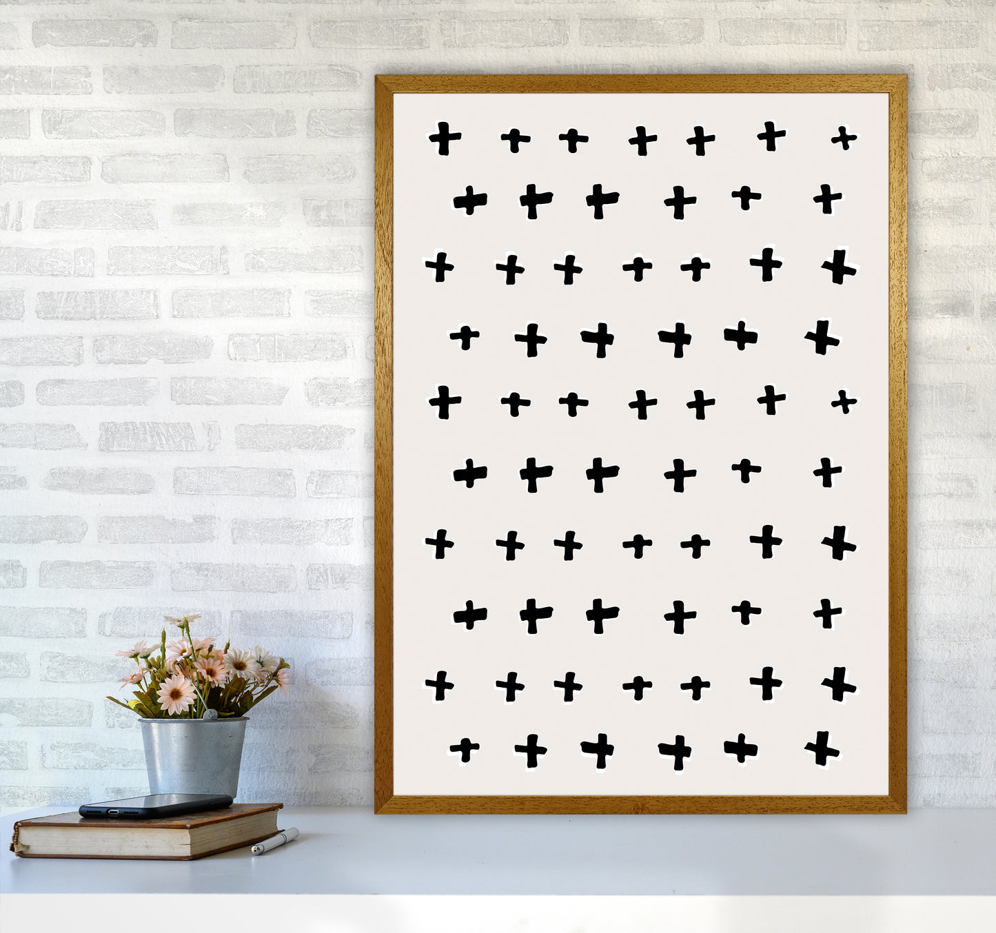 Plus Abstract Art Print by Kookiepixel A1 Print Only