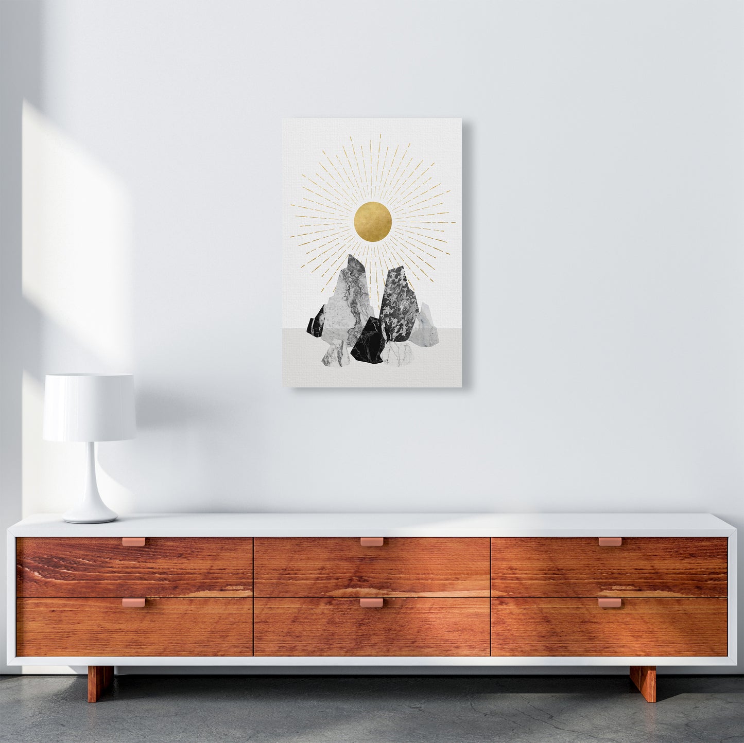 Rock Formation No 1 Art Print by Kookiepixel A2 Canvas