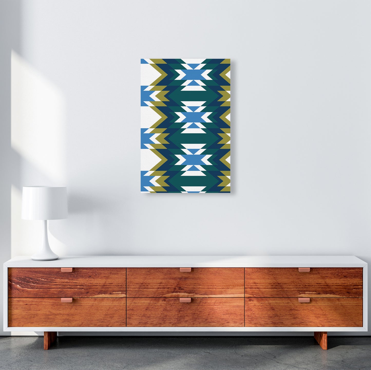 Navajos Print No 1 Abstract Art Print by Kookiepixel A2 Canvas