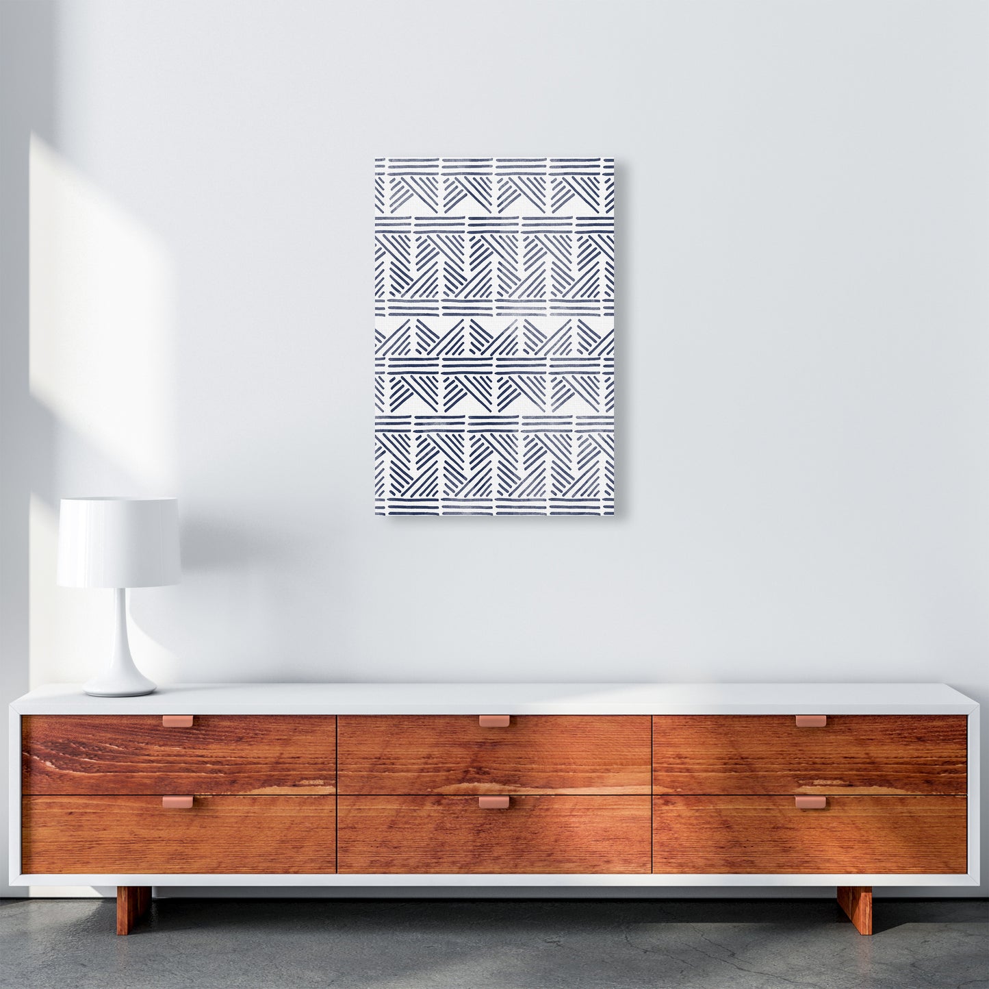 Aztec Print Art Print by Kookiepixel A2 Canvas