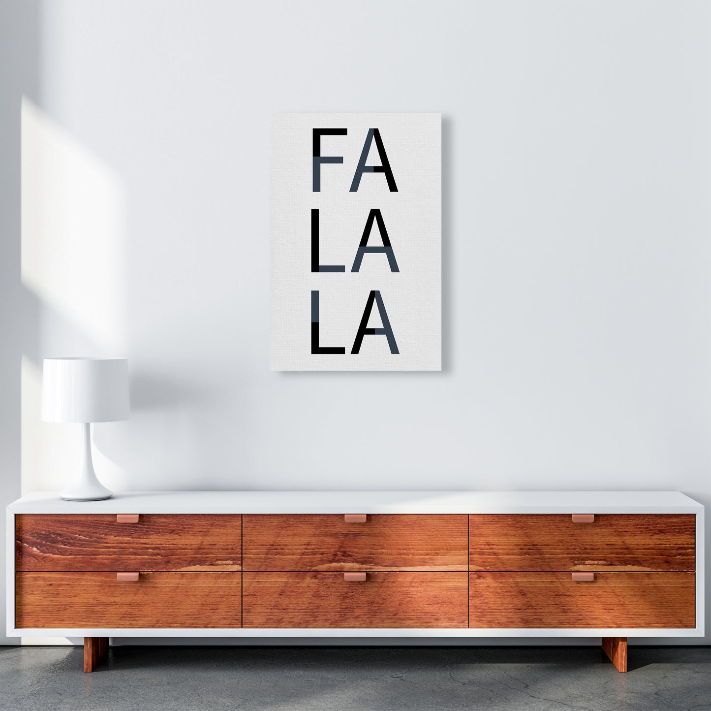 Falala Christmas Art Print by Kookiepixel A2 Canvas
