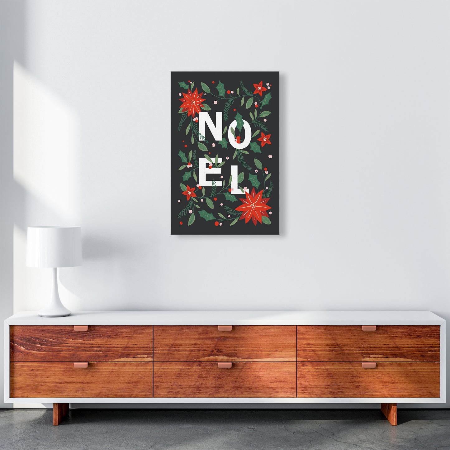 Noel Christmas Art Print by Kookiepixel A2 Canvas