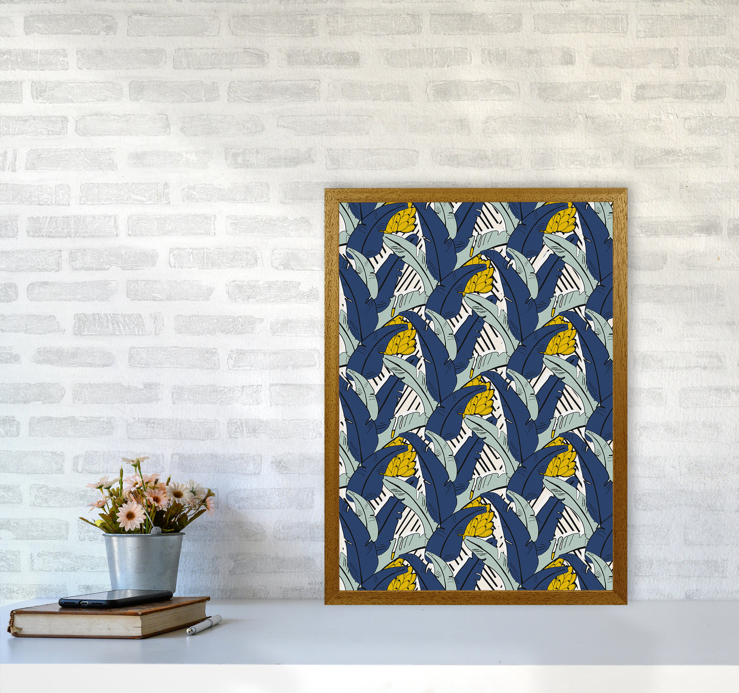 Tropical Fever Abstract Art Print by Kookiepixel A2 Print Only