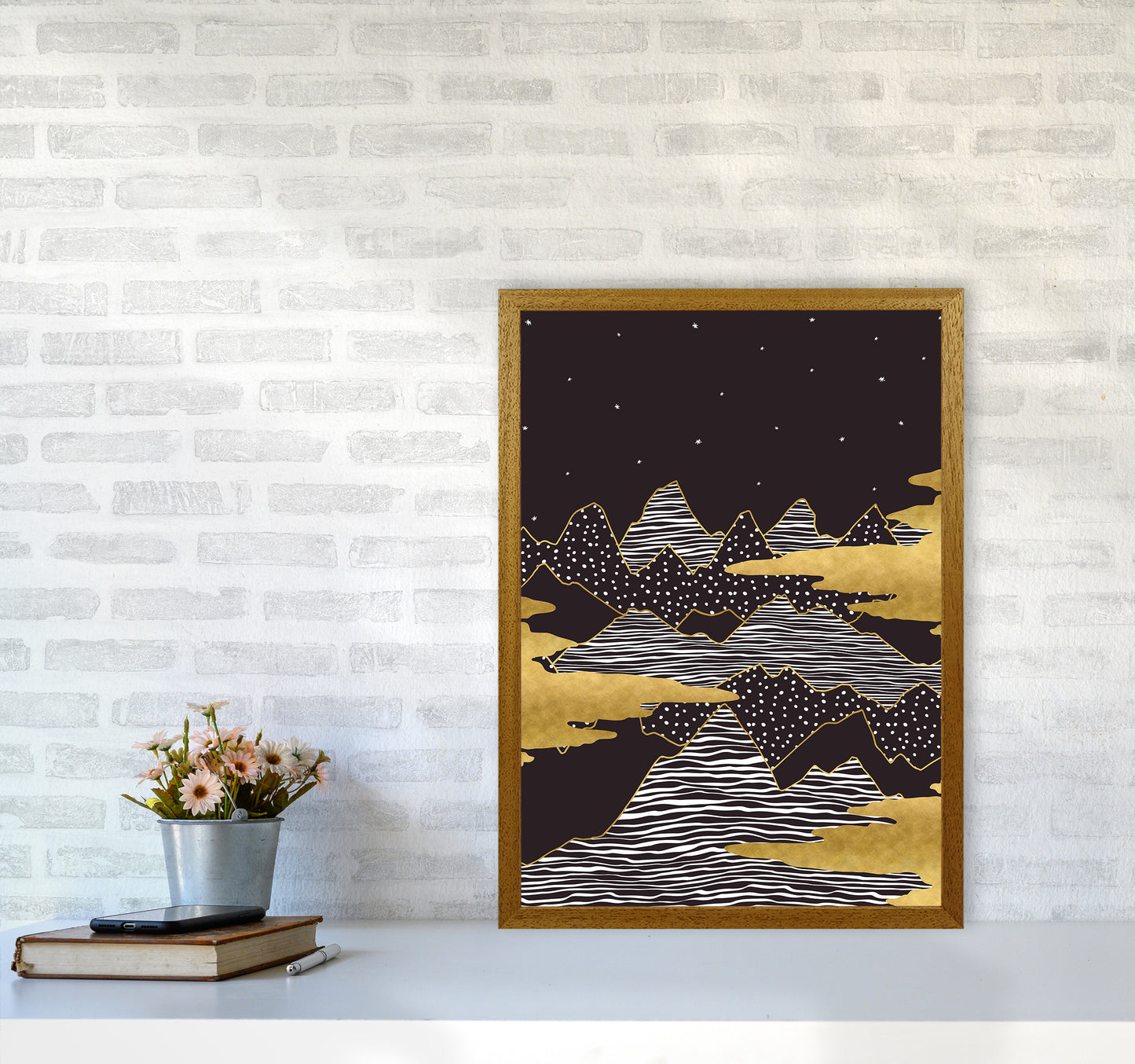 Starry Sky Art Print by Kookiepixel A2 Print Only