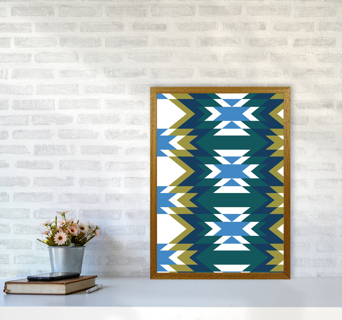 Navajos Print No 1 Abstract Art Print by Kookiepixel A2 Print Only
