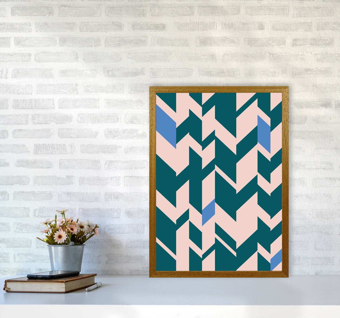 Chevron Art Print by Kookiepixel A2 Print Only