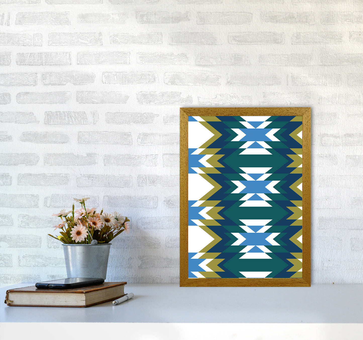 Navajos Print No 1 Abstract Art Print by Kookiepixel A3 Print Only