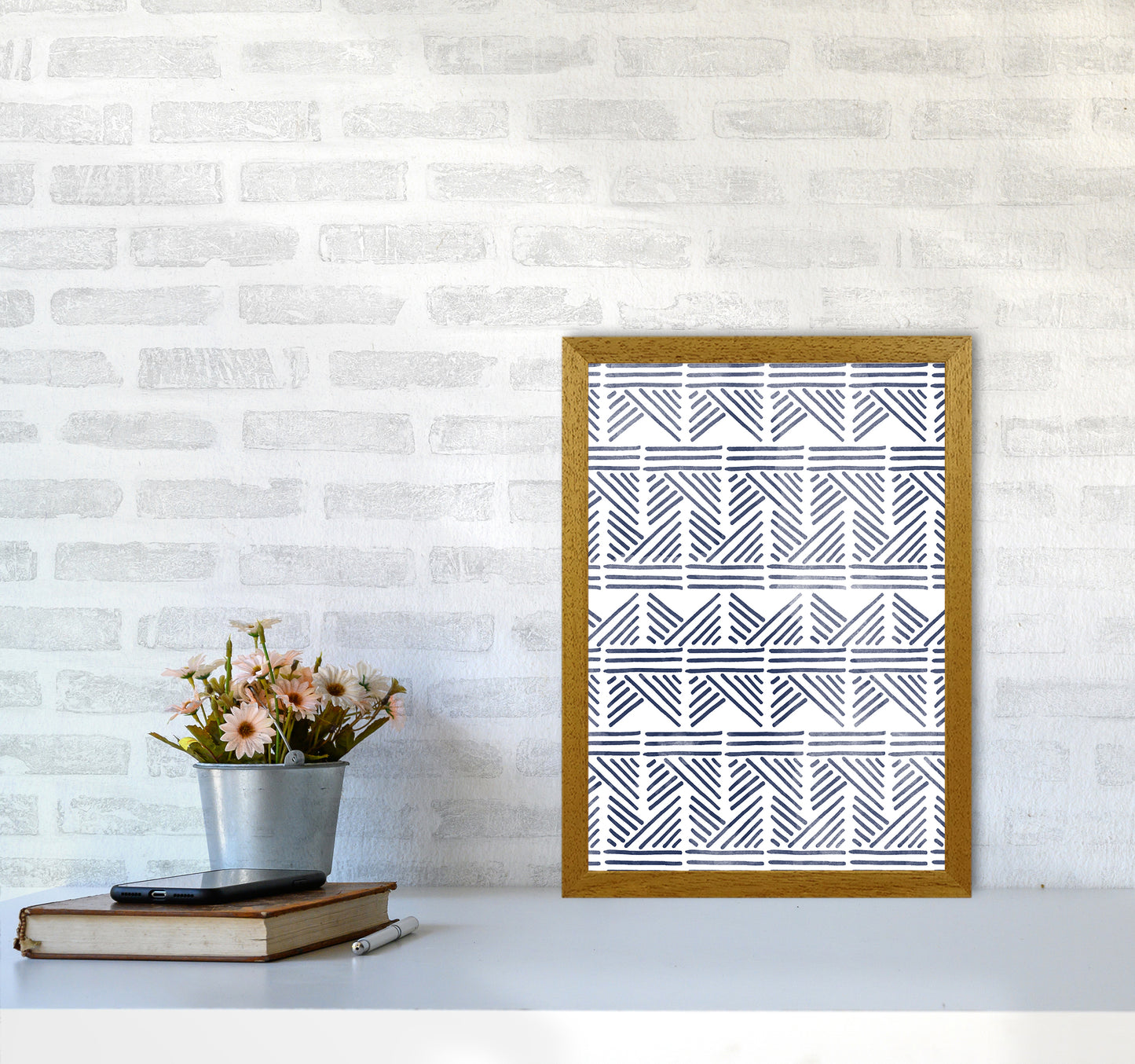 Aztec Print Art Print by Kookiepixel A3 Print Only
