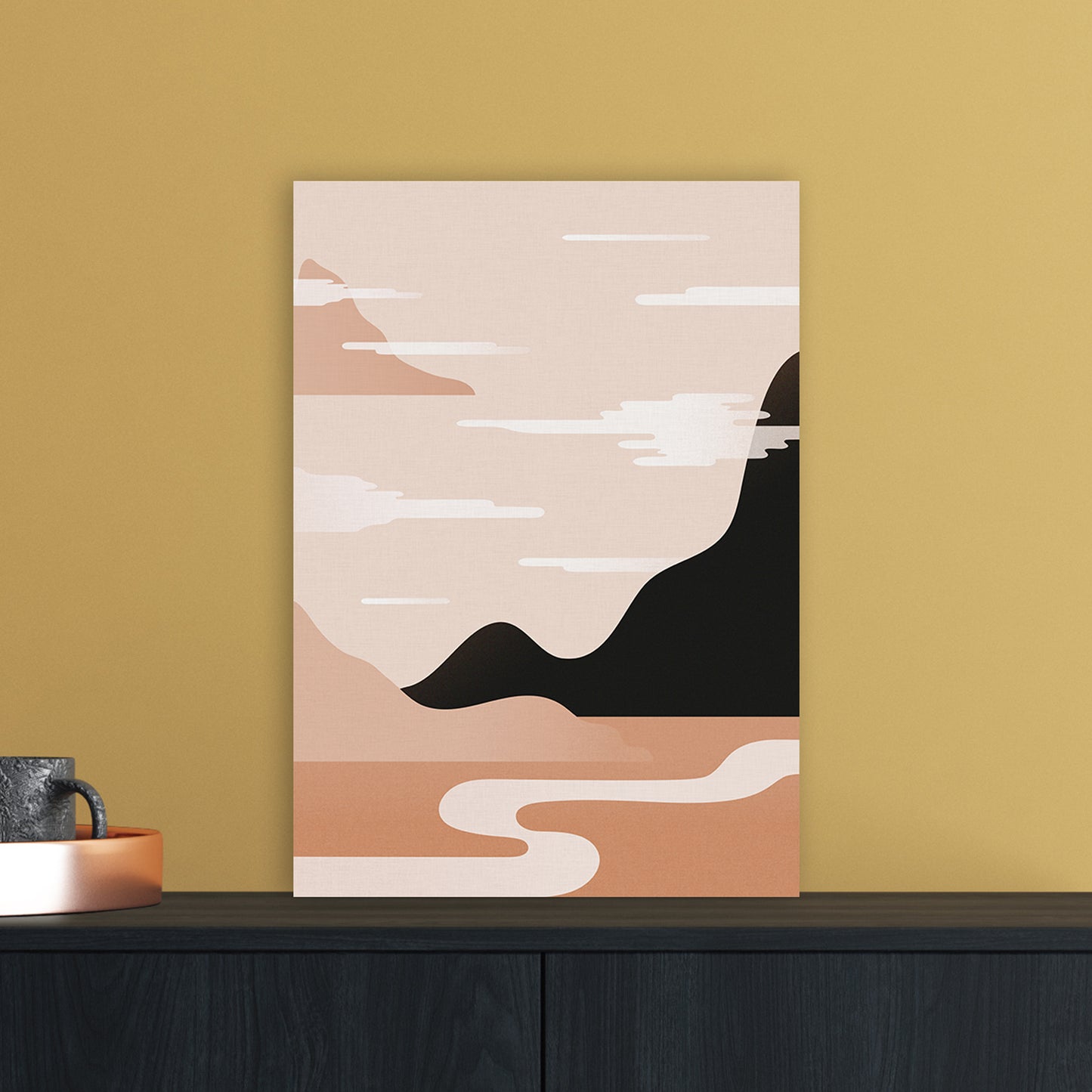 Morning Sunrise No 2 Art Print by Kookiepixel A3 Black Frame
