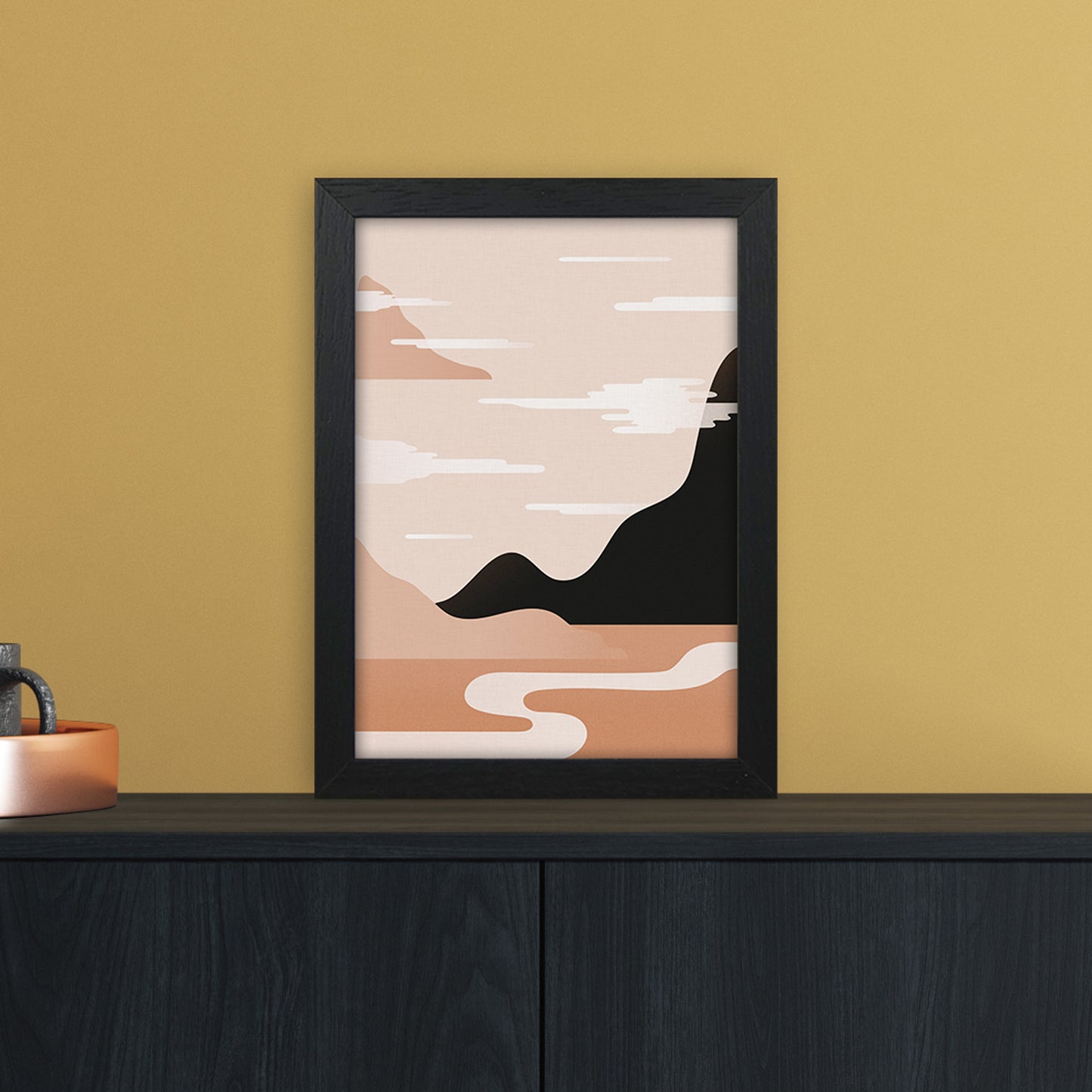 Morning Sunrise No 2 Art Print by Kookiepixel A4 White Frame