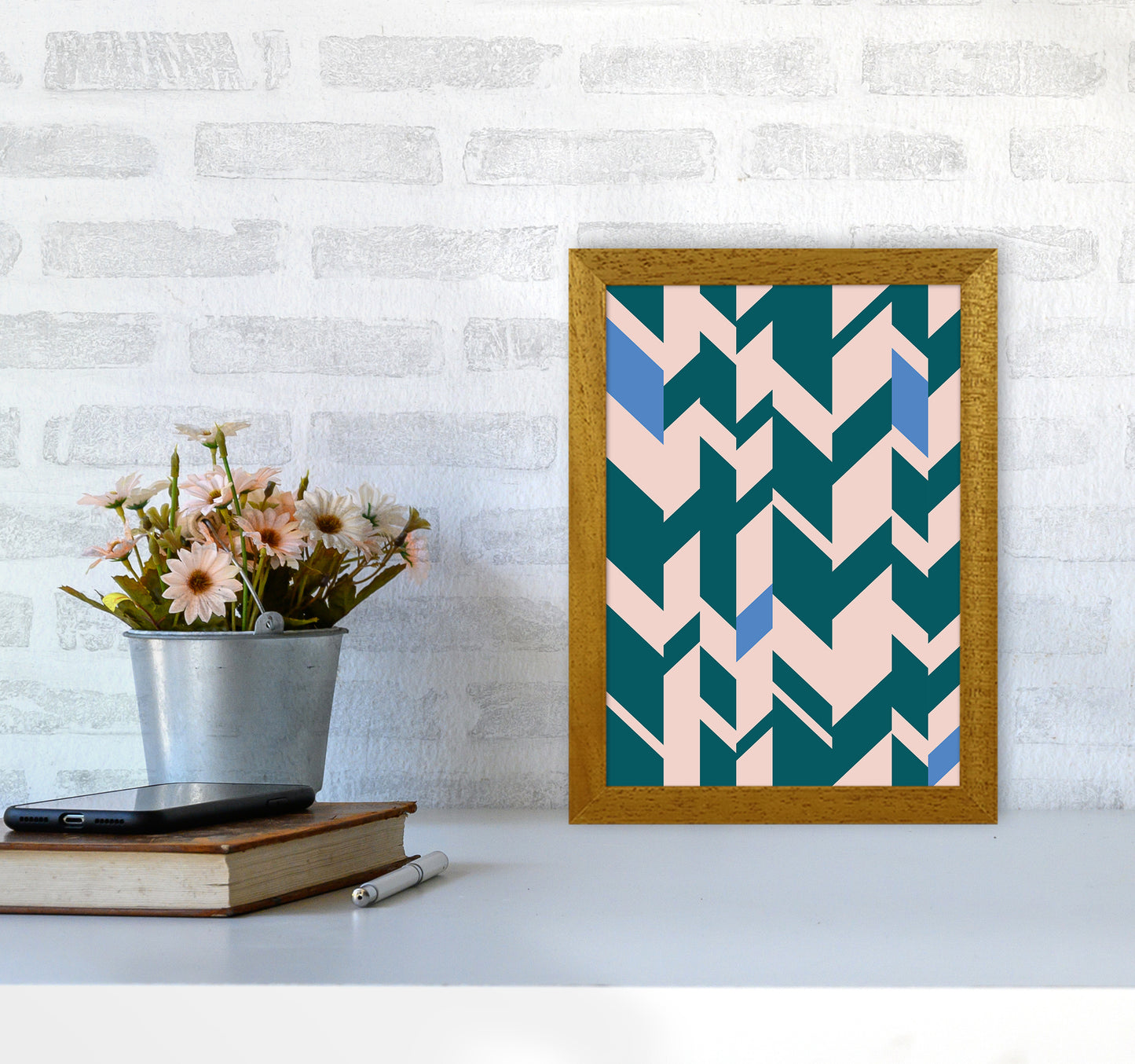 Chevron Art Print by Kookiepixel A4 Print Only