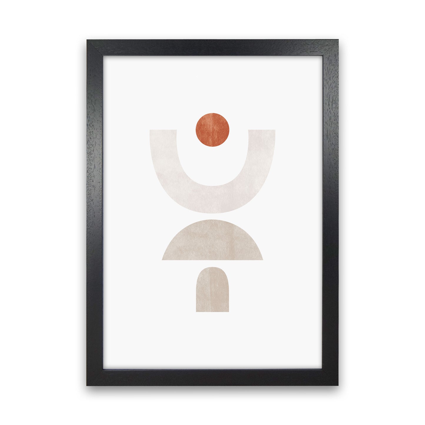 Abstract Geometric No 1 Art Print by Kookiepixel Black Grain