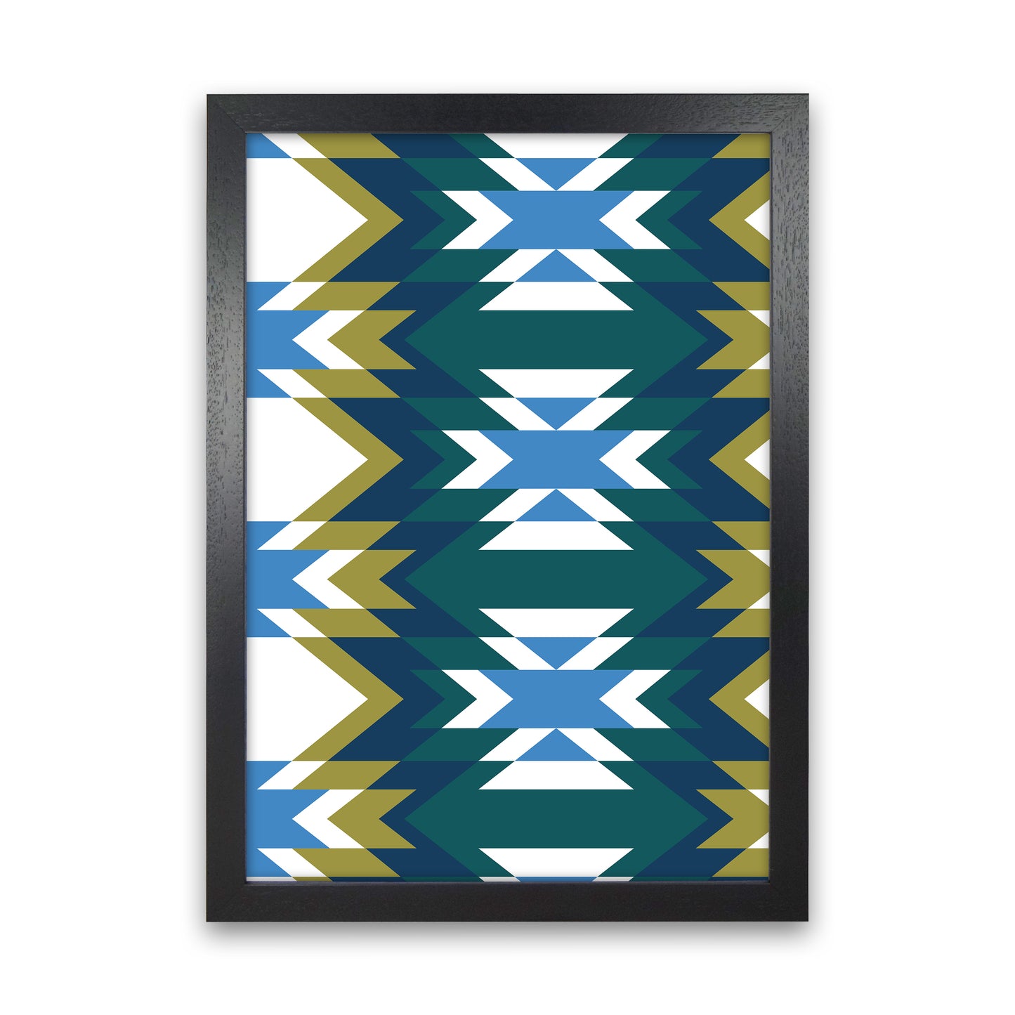 Navajos Print No 1 Abstract Art Print by Kookiepixel Black Grain