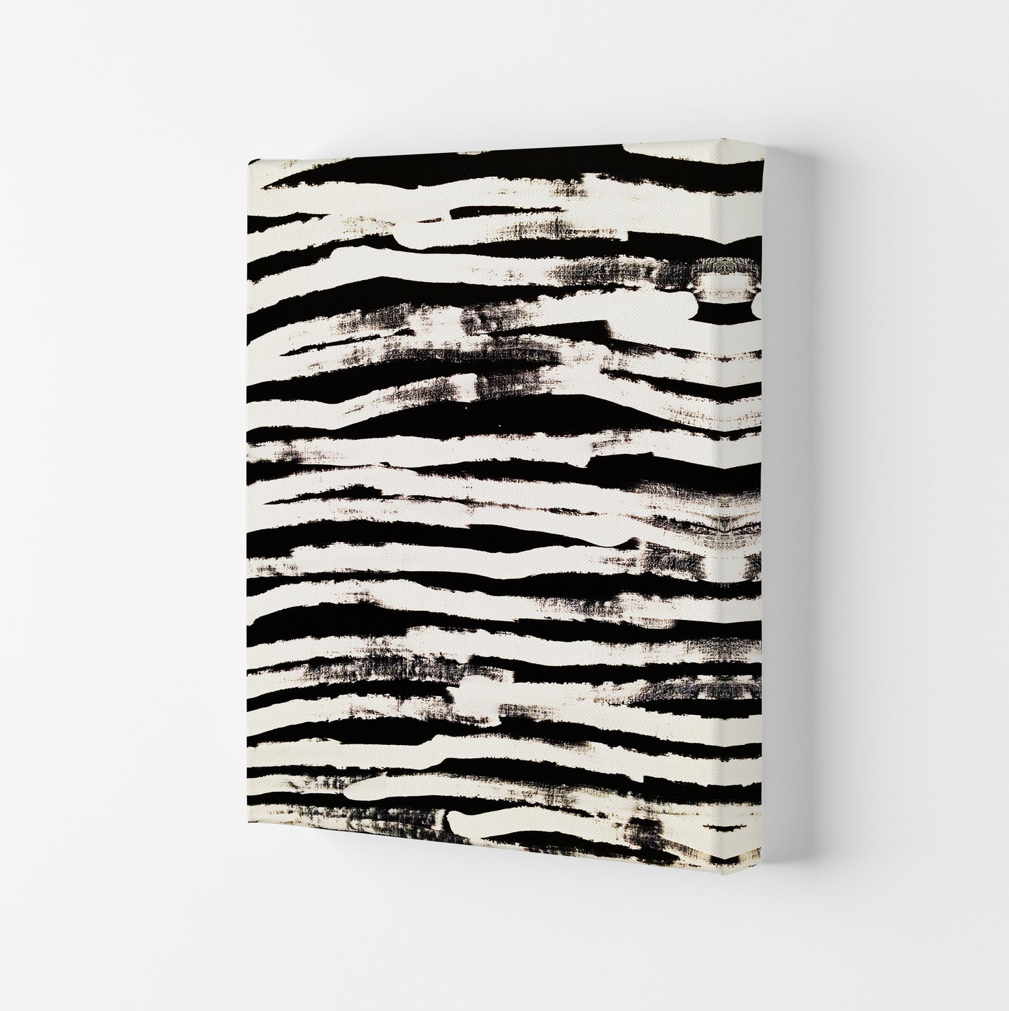 Strokes Abstract Art Print by Kookiepixel Canvas