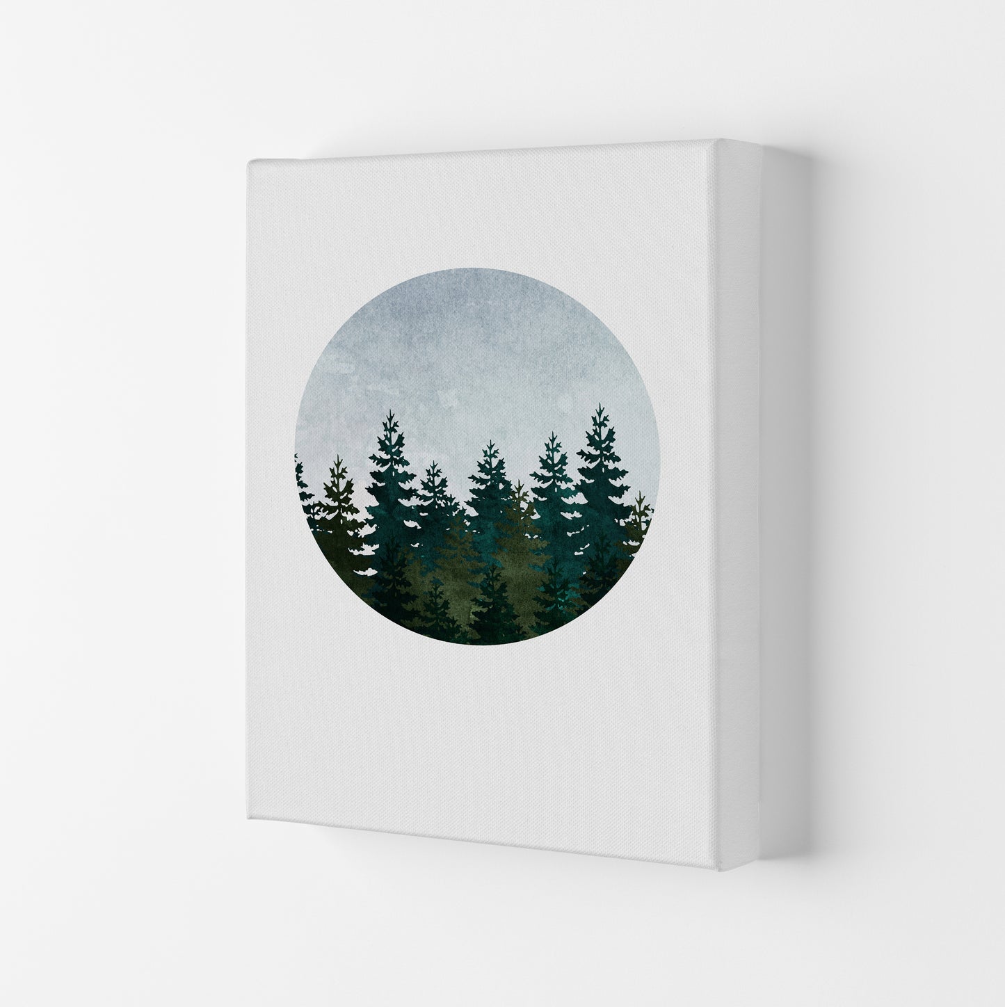 Evergreen Forest Art Print by Kookiepixel Canvas