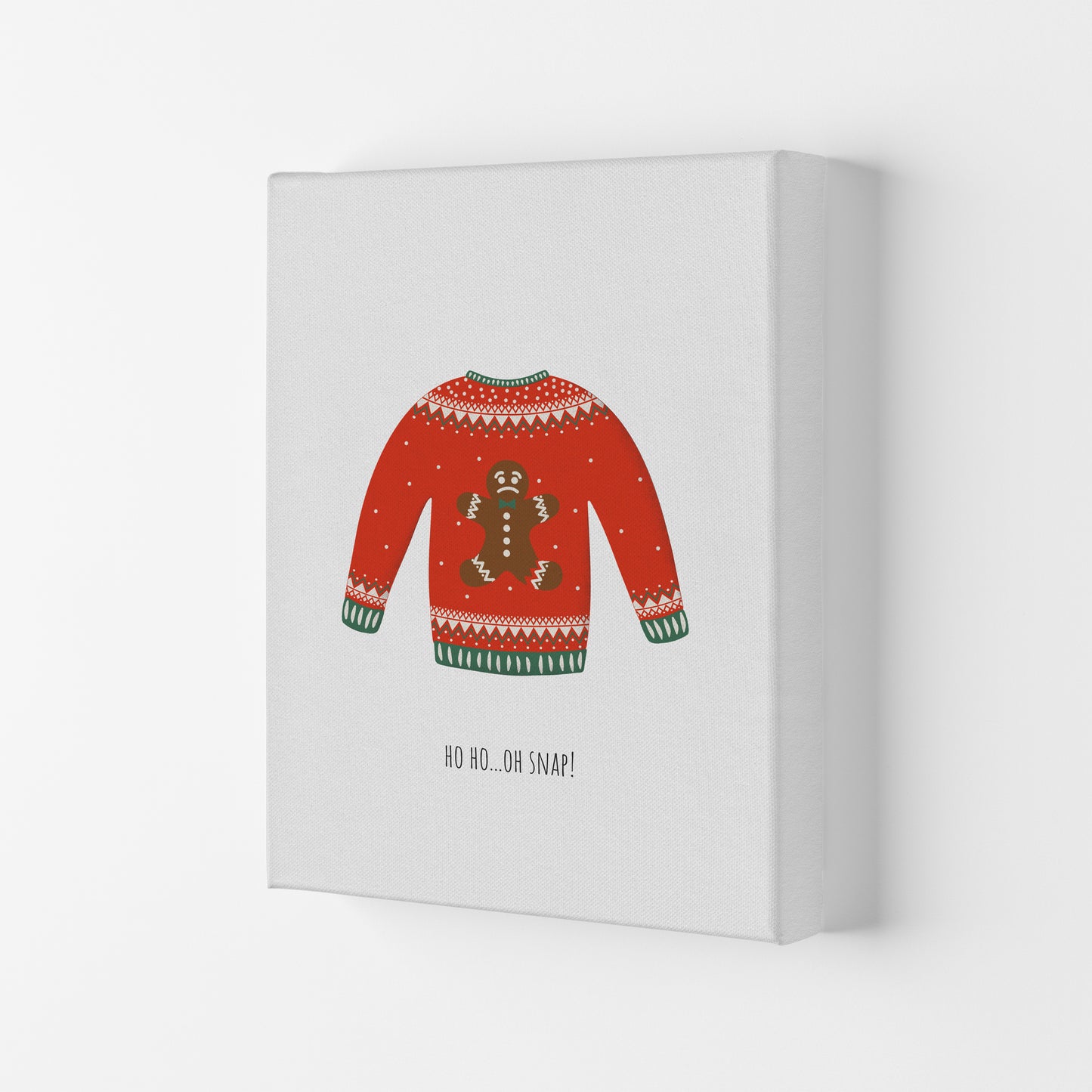 Oh snap Christmas Art Print by Kookiepixel Canvas